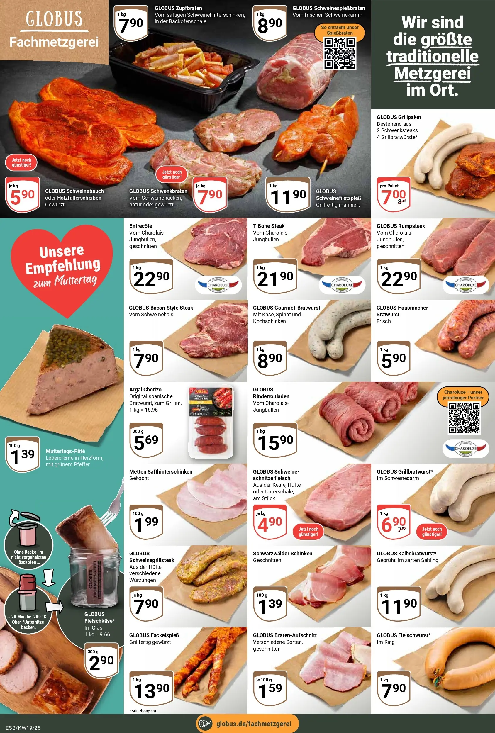 Globus Prospekt Eschborn	 (ab 04.05.2026) » Angebote online | Seite: 9 | Produkte: Schweinebauch, Bratwurst, Backofen, Steak