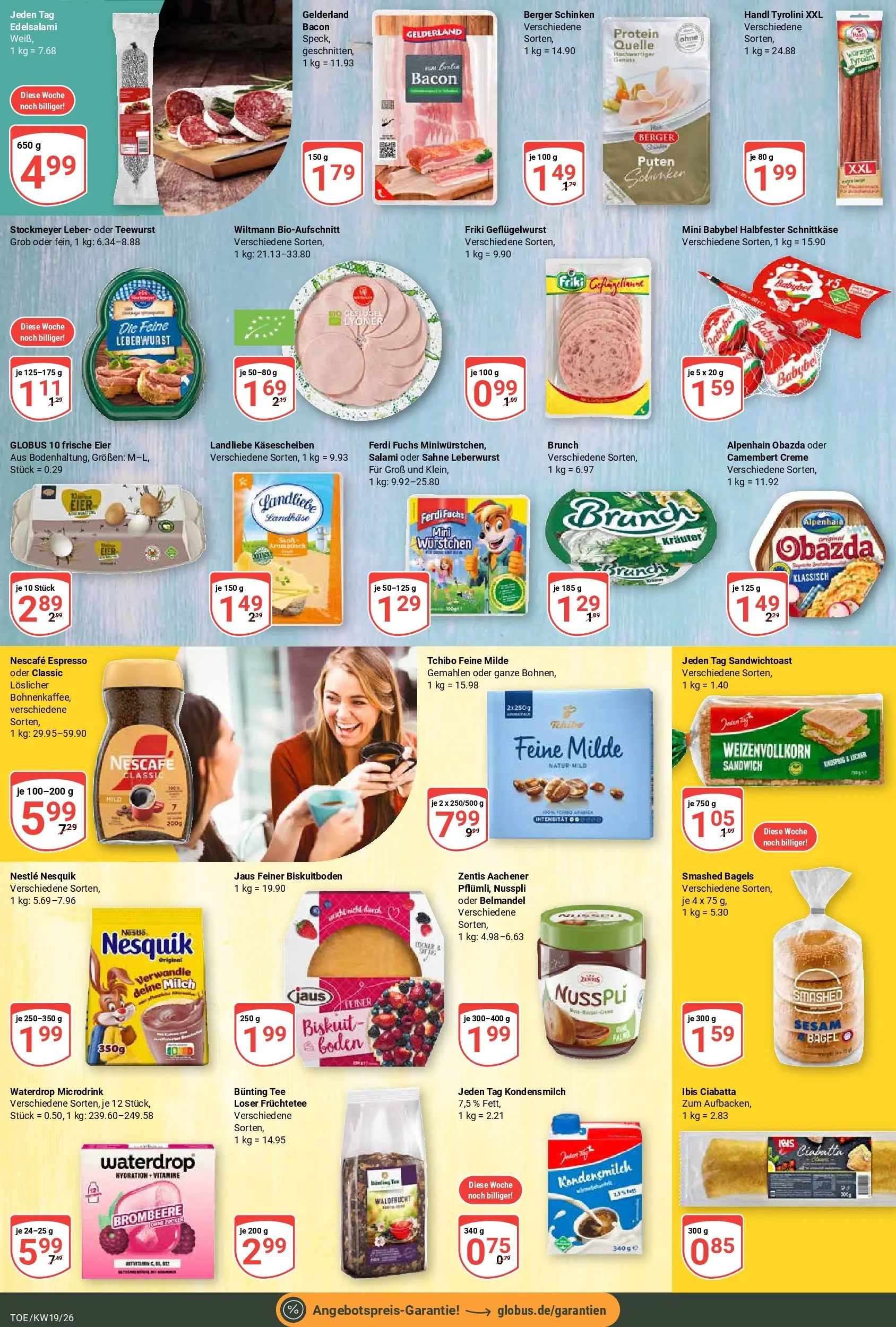 Globus Prospekt Tönisvorst	 (ab 03.05.2026) » Angebote online | Seite: 16 | Produkte: Nesquik, Milch, Creme, Salami