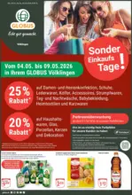 GLOBUS Markthalle Globus: Wochenangebote - bis 09.05.2026