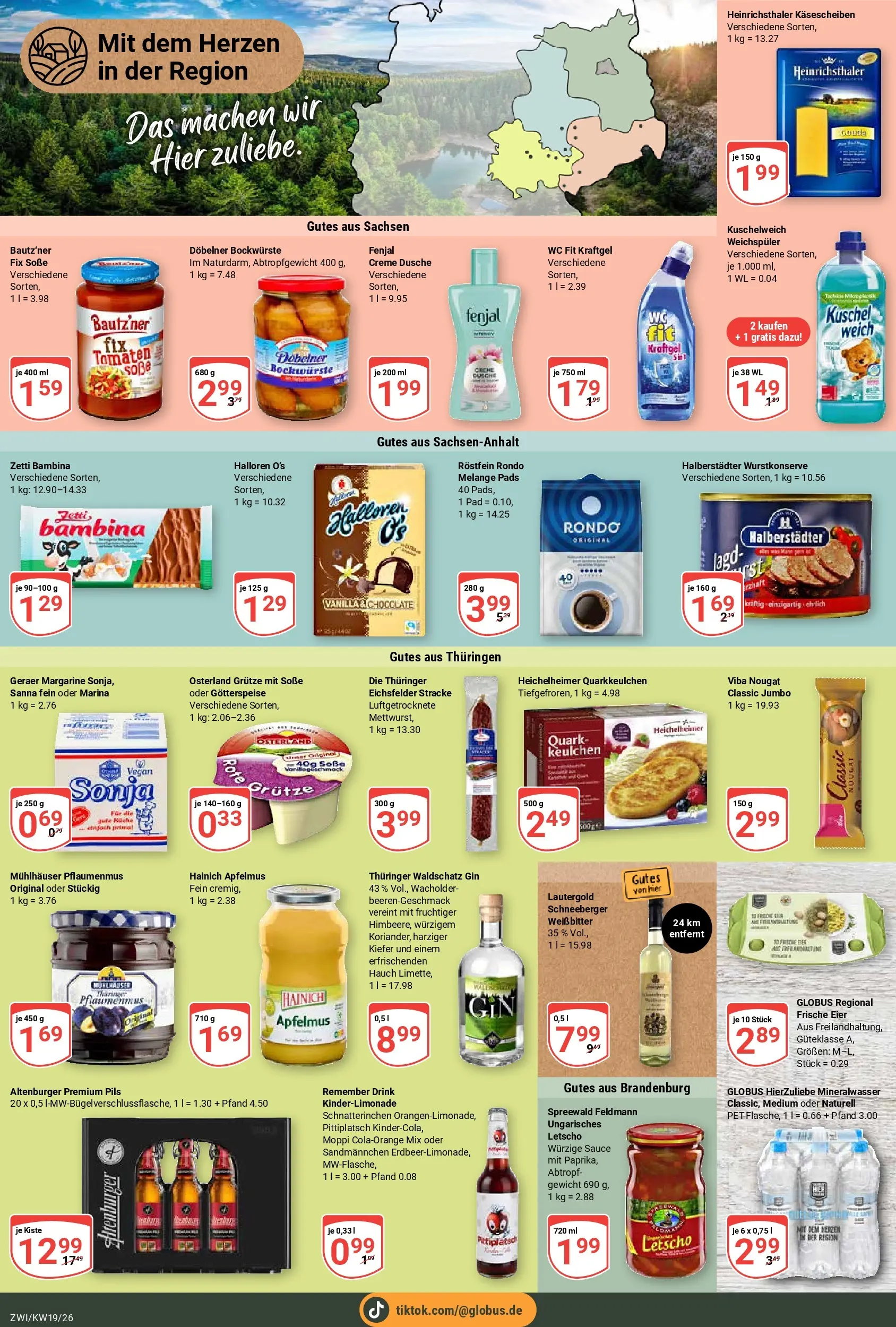 Globus Prospekt Zwickau	 (ab 04.05.2026) » Angebote online | Seite: 9 | Produkte: Margarine, Quark, Dusche, Soße