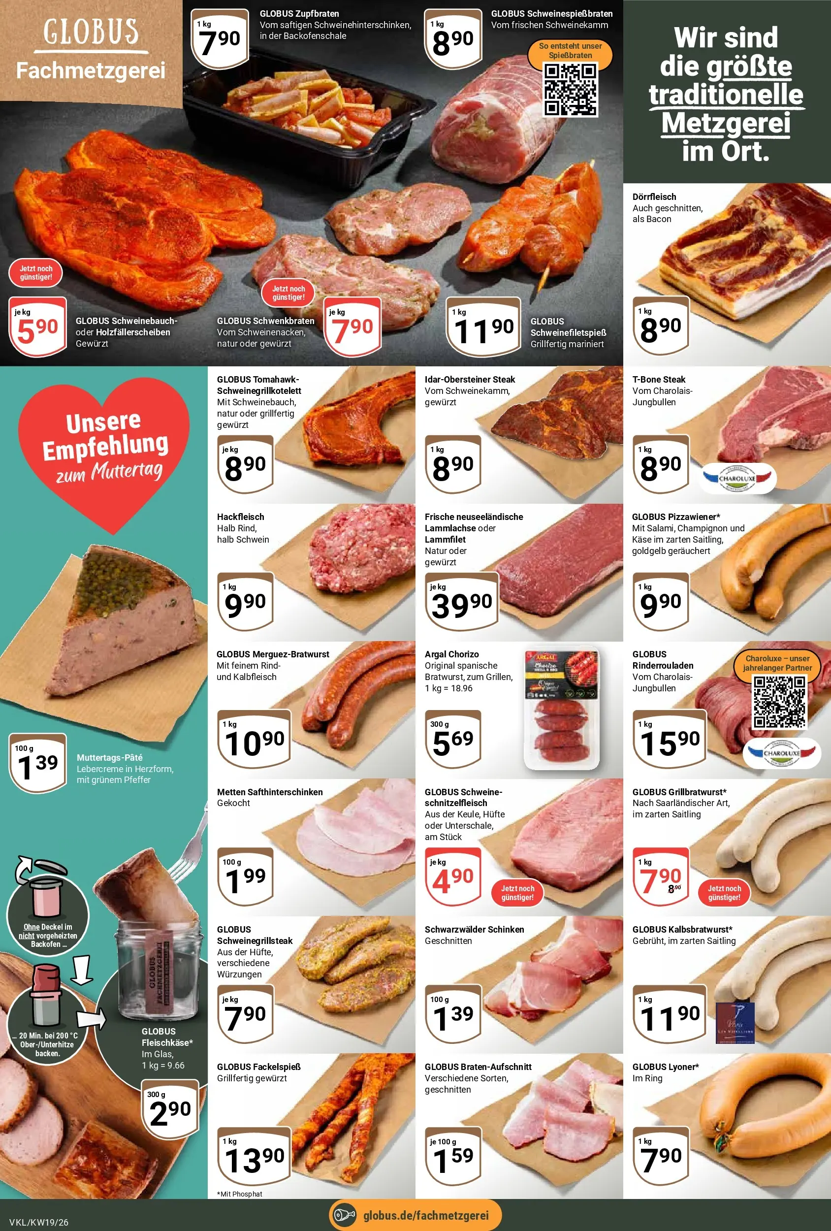 Globus Prospekt Völklingen	 (ab 04.05.2026) » Angebote online | Seite: 12 | Produkte: Rinderrouladen, Backofen, Schinken, Hackfleisch