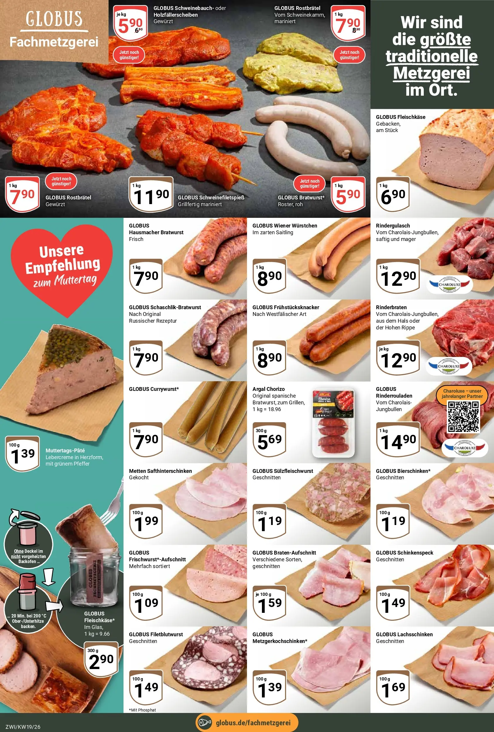Globus Prospekt Zwickau	 (ab 04.05.2026) » Angebote online | Seite: 14 | Produkte: Rindergulasch, Wiener wurstchen, Schweinebauch, Backofen