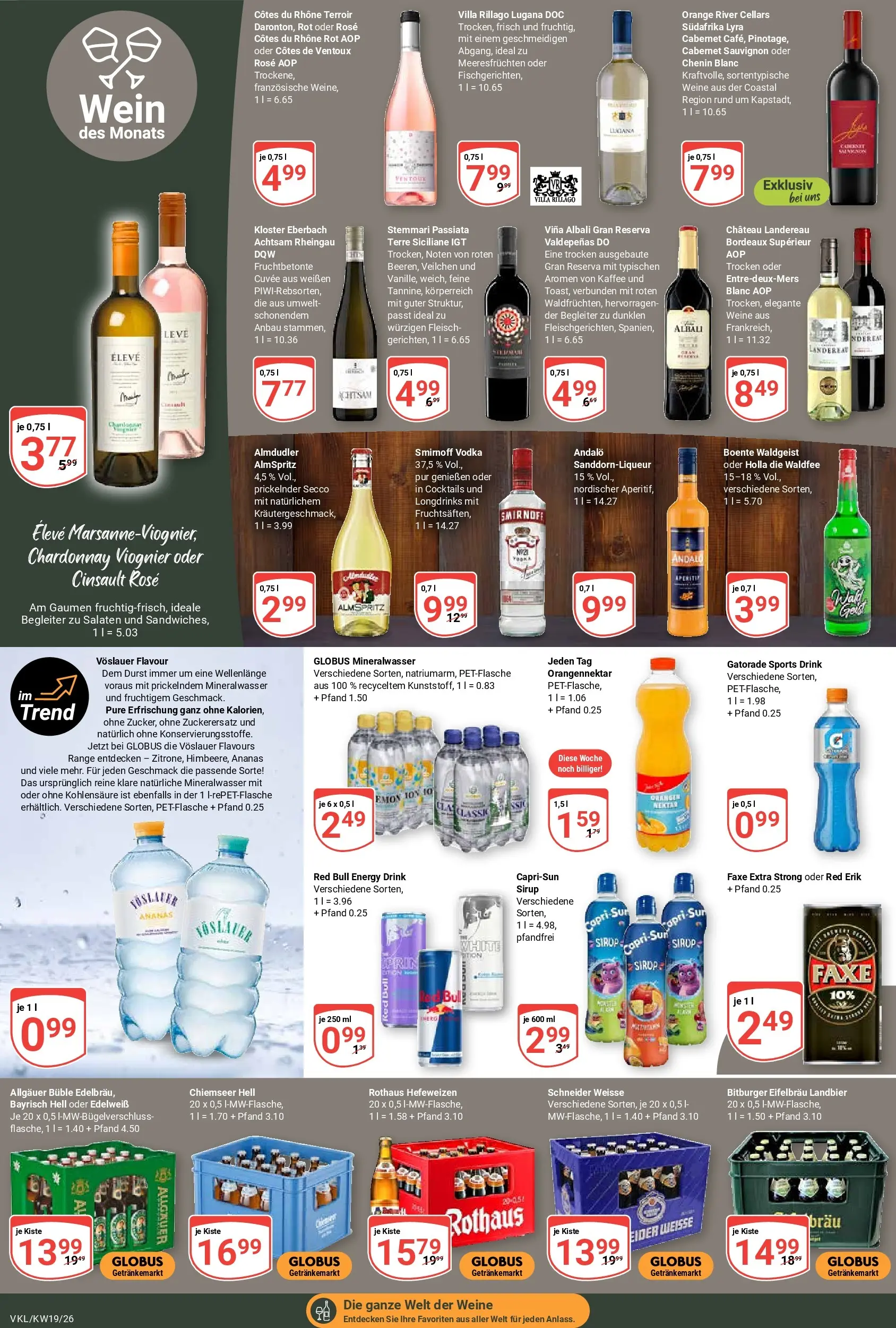 Globus Prospekt Völklingen	 (ab 04.05.2026) » Angebote online | Seite: 21 | Produkte: Sirup, Mineralwasser, Smirnoff, Fleisch