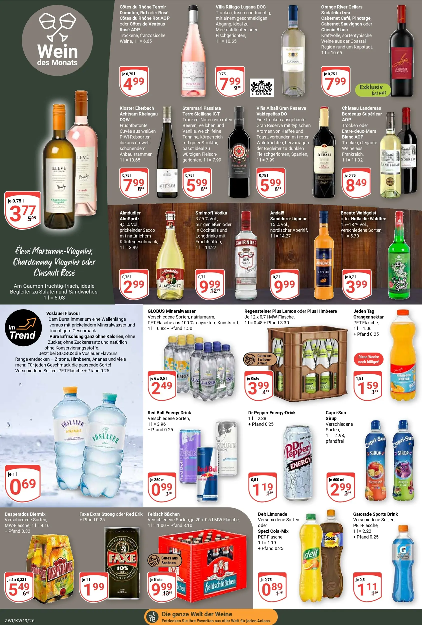 Globus Prospekt Zwickau	 (ab 04.05.2026) » Angebote online | Seite: 23 | Produkte: Energy, Sirup, Himbeere, Wein