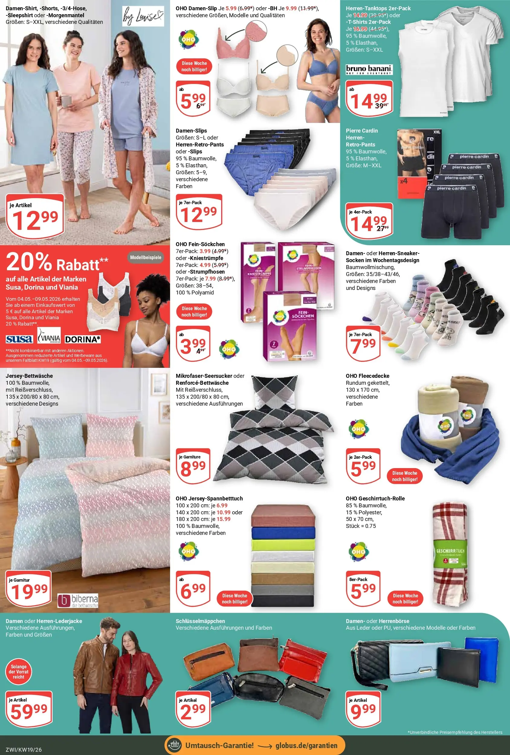 Globus Prospekt Zwickau	 (ab 04.05.2026) » Angebote online | Seite: 31 | Produkte: Kniestrümpfe, BH, Socken