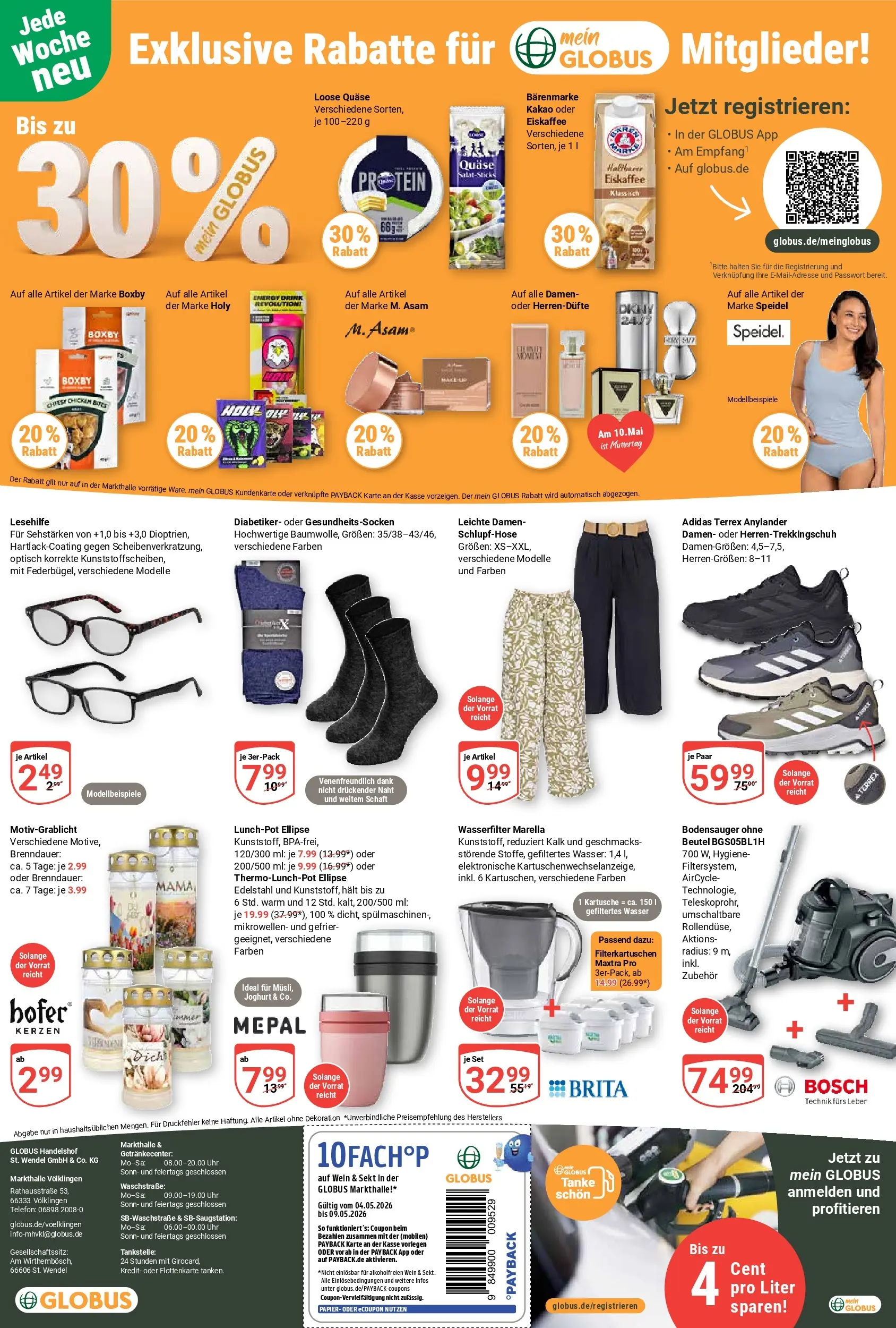 Globus Prospekt Völklingen	 (ab 04.05.2026) » Angebote online | Seite: 32 | Produkte: Bosch, Joghurt, Wasser, Wein