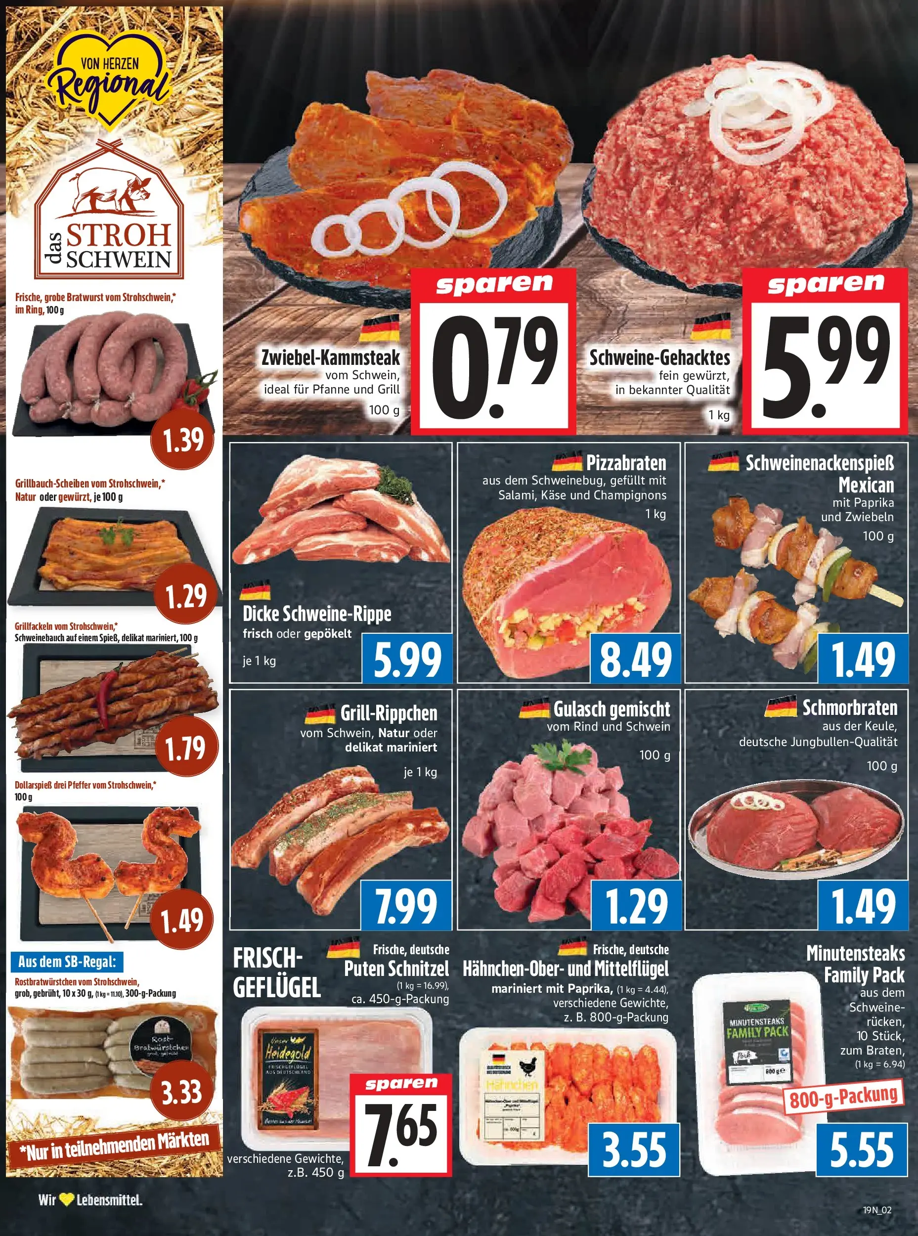 Angebote - Edeka Hahner: Wochenangebote (ab 03.05.2026) zum Blättern | Seite: 4 | Produkte: Schweinebauch, Schnitzel, Zwiebeln, Gulasch