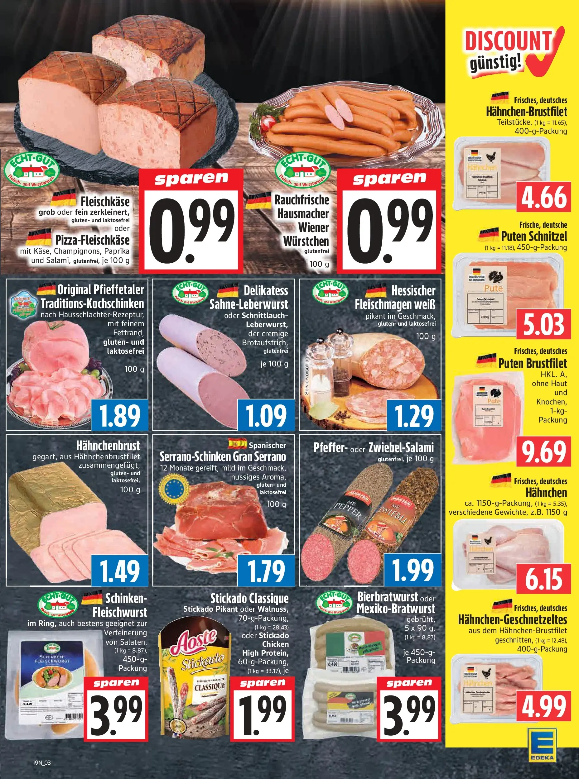 Angebote - Edeka Hahner: Wochenangebote (ab 03.05.2026) zum Blättern | Seite: 5 | Produkte: Hahnchen, Schnitzel, Paprika, Fleisch