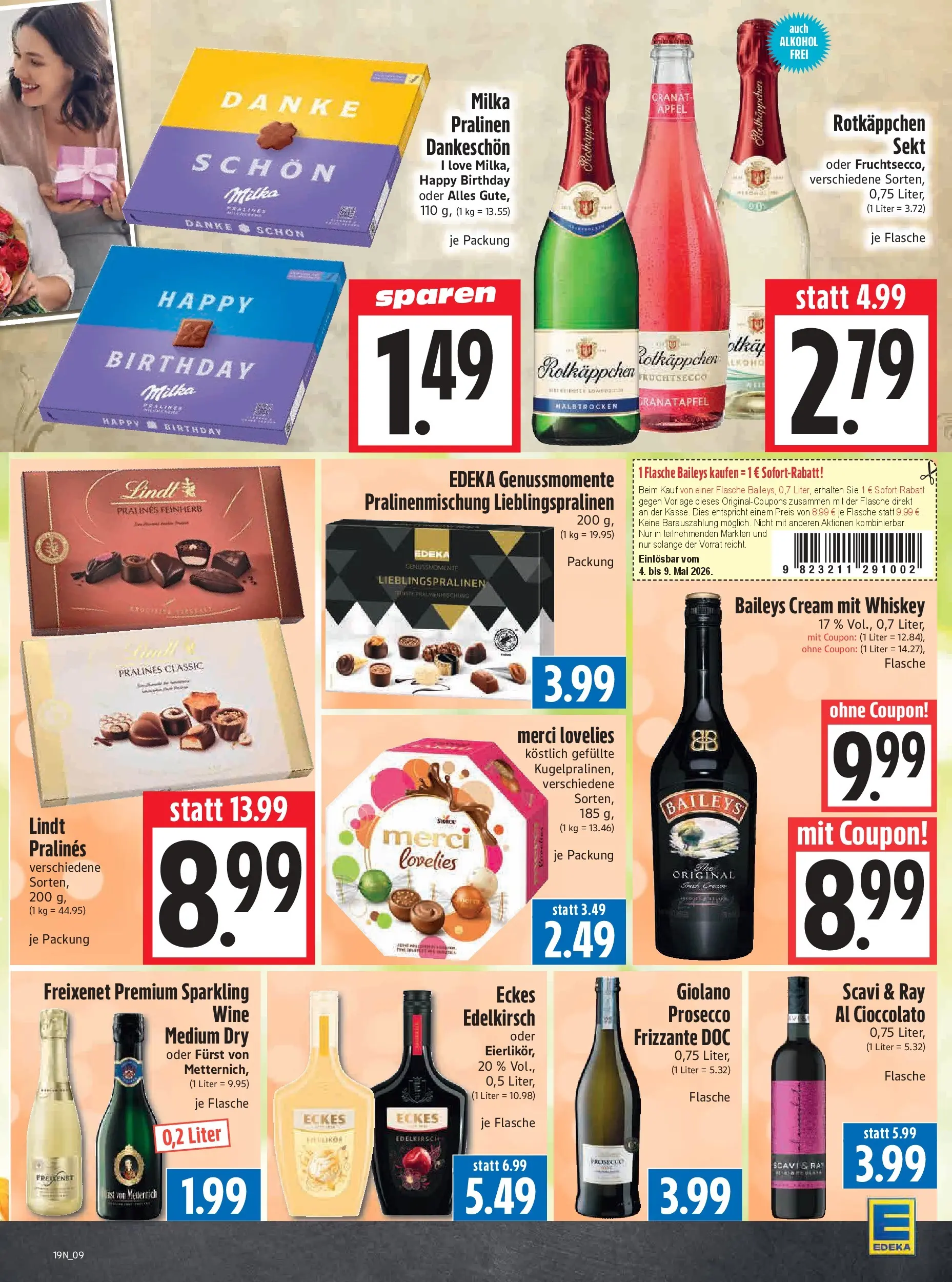 Angebote - Edeka Hahner: Wochenangebote (ab 03.05.2026) zum Blättern | Seite: 11 | Produkte: Merci, Äpfel, Rotkäppchen, Whiskey