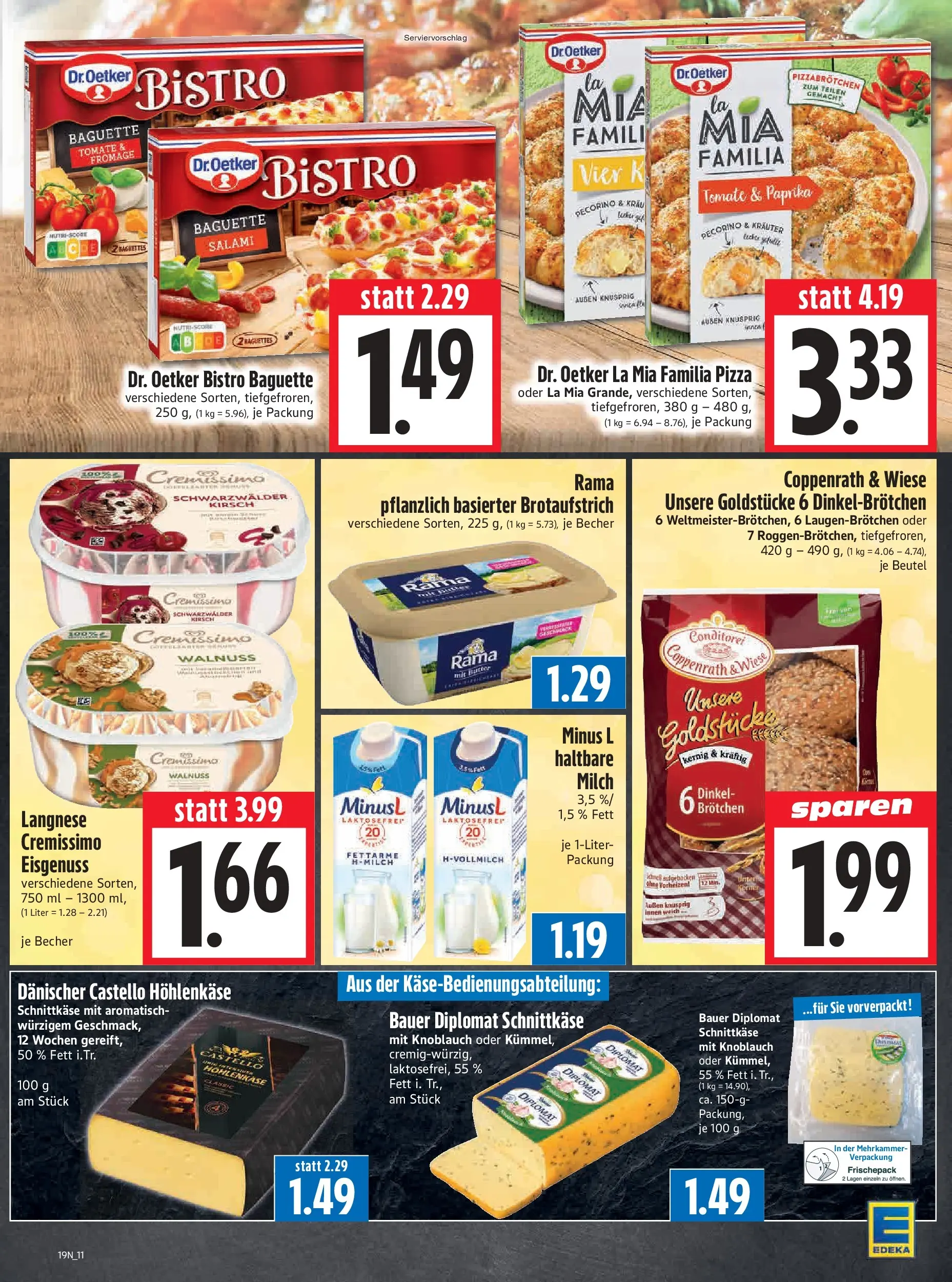 Angebote - Edeka Hahner: Wochenangebote (ab 03.05.2026) zum Blättern | Seite: 13 | Produkte: Milch, Baguette, Paprika, Salami