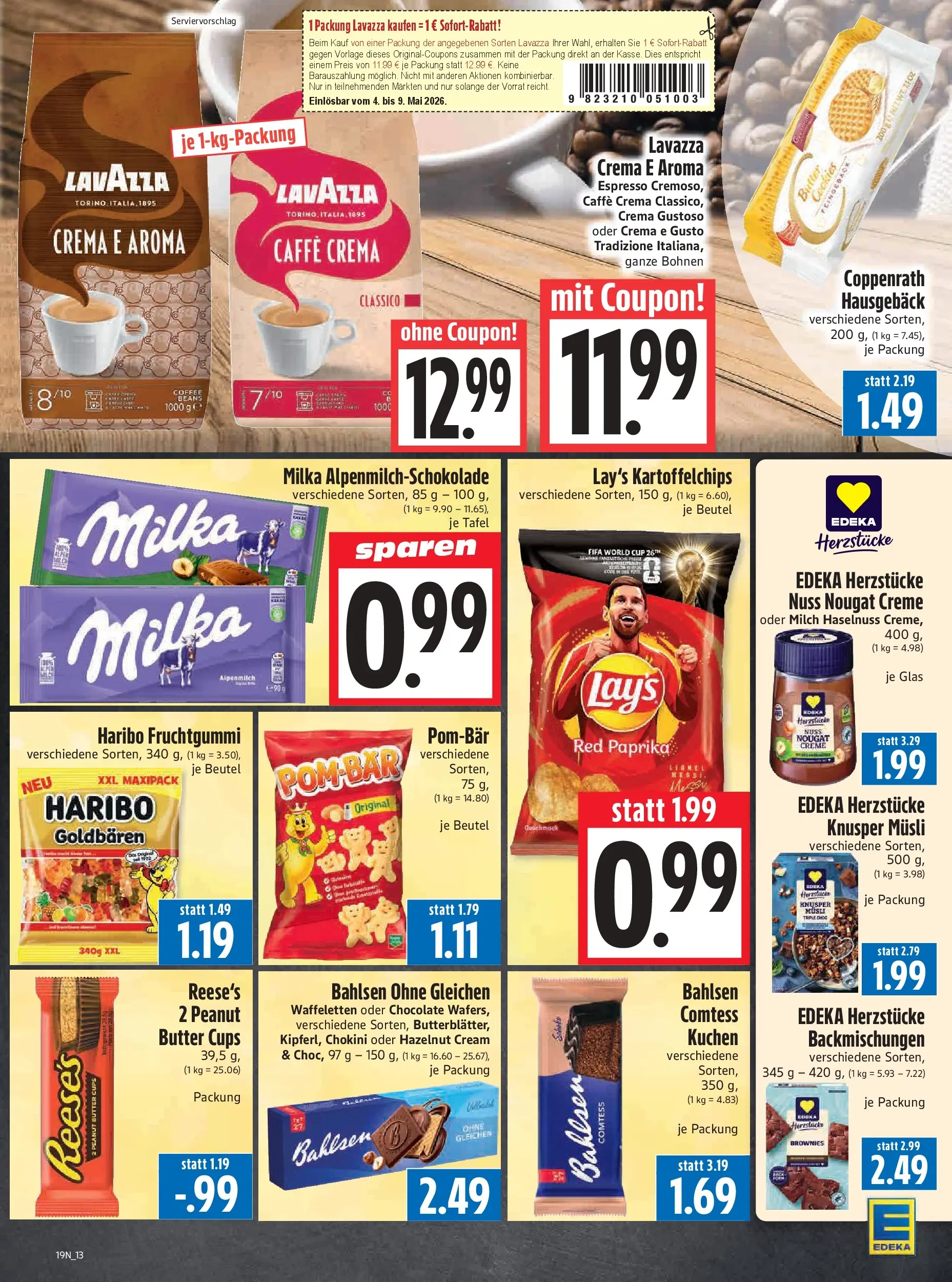 Angebote - Edeka Hahner: Wochenangebote (ab 03.05.2026) zum Blättern | Seite: 15 | Produkte: Milch, Creme, Paprika, Kuchen