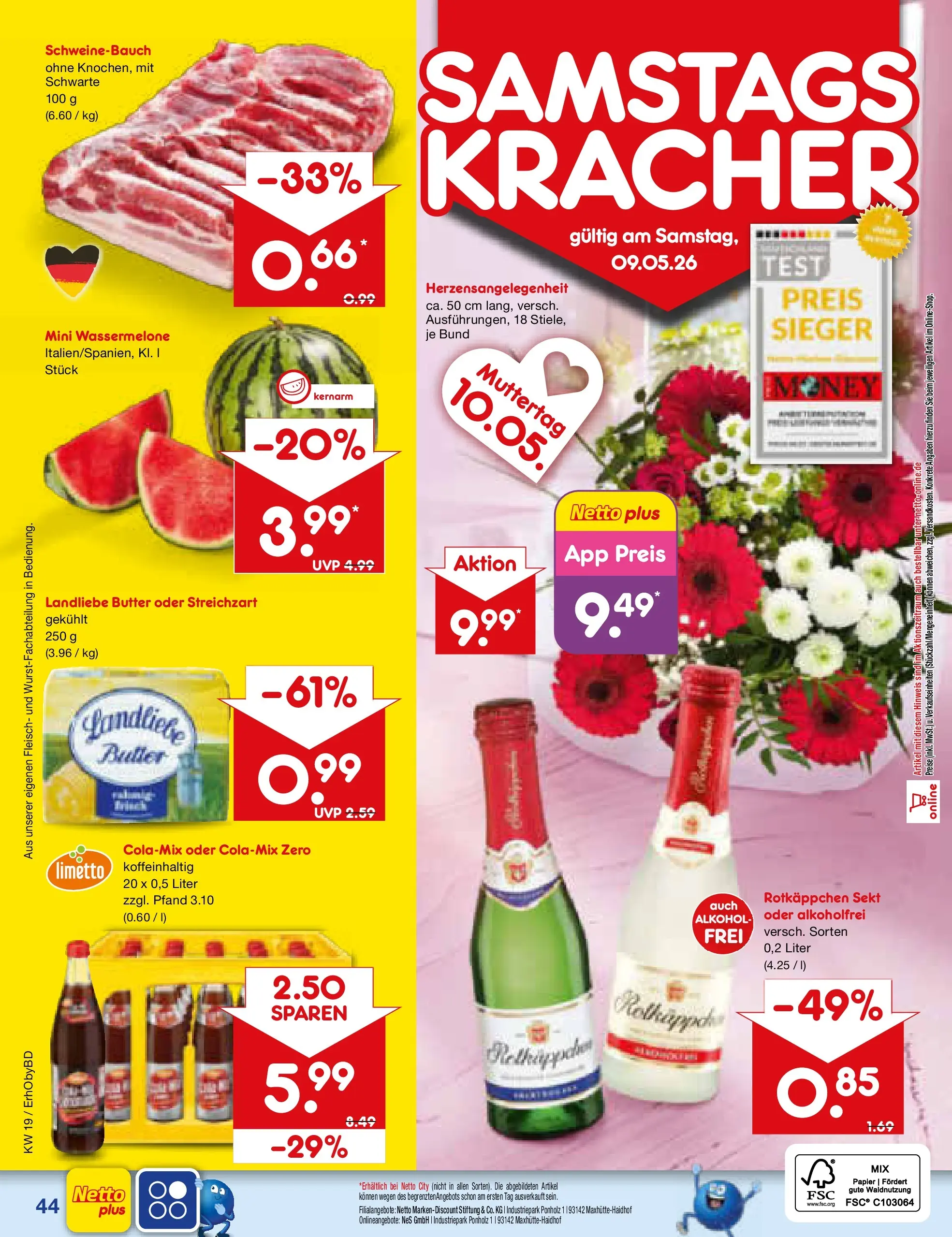 Netto Marken-Discount Prospekt Velden	 (ab 04.05.2026) » Angebote | Seite: 52 | Produkte: Rotkappchen sekt, Butter, Sekt, Fleisch