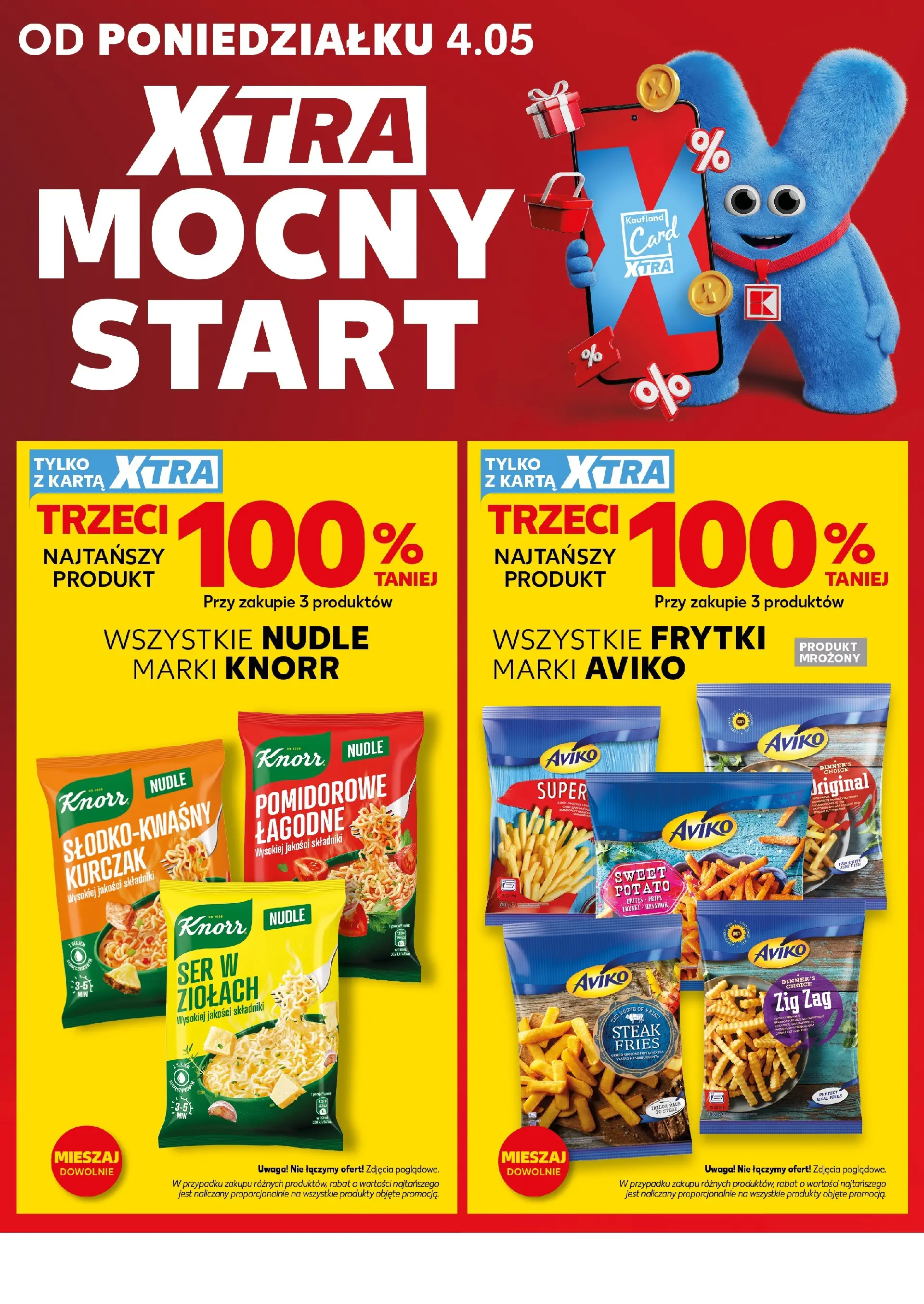 Kaufland - Kaufland Mocny Start ważne do 6.05 od 03.05.2026 - od jutra PDF | Strona: 2 | Produkty: Karta, Kurczak, Ser, Frytki