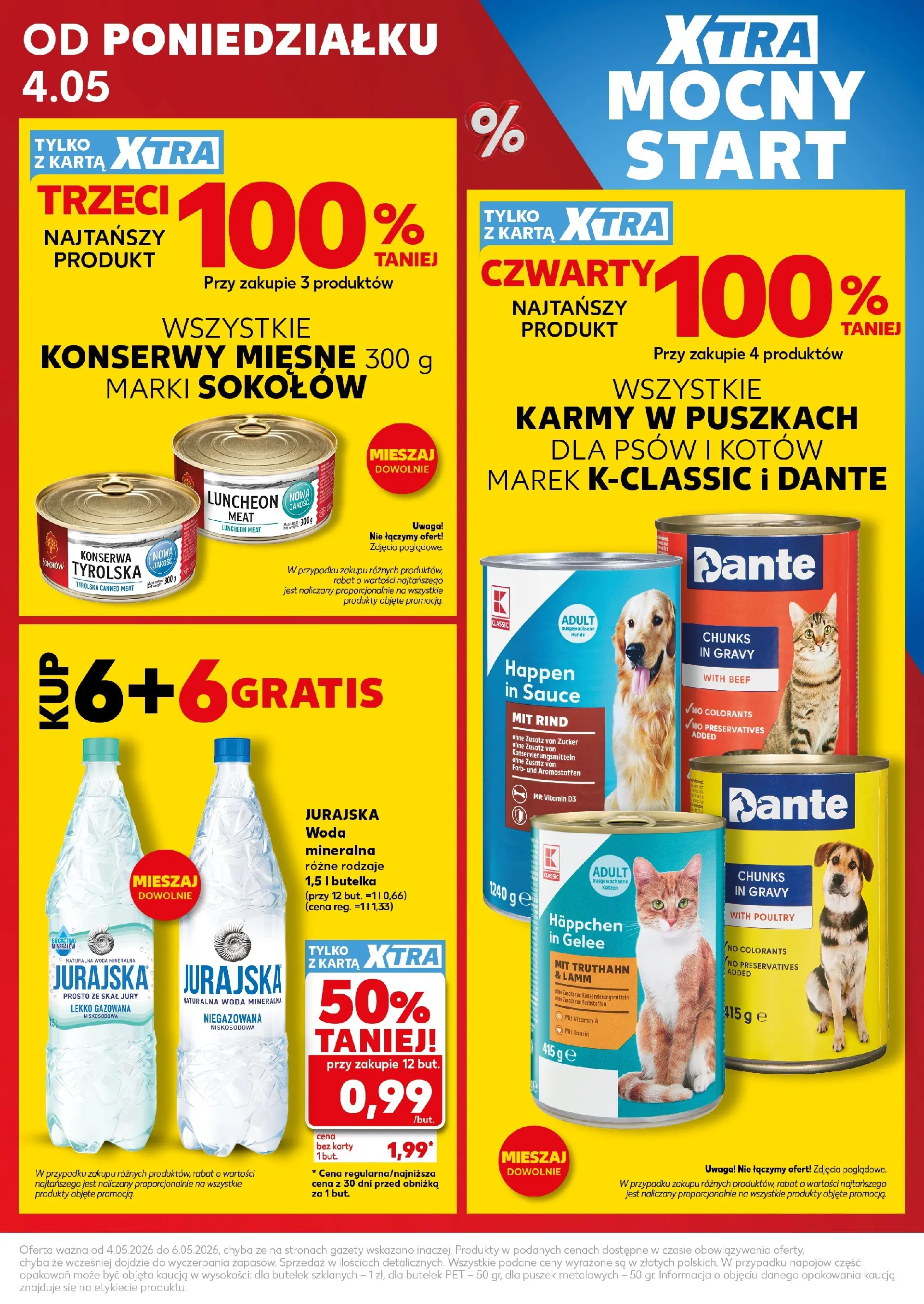 Kaufland - Kaufland Mocny Start ważne do 6.05 od 03.05.2026 - od jutra PDF | Strona: 3 | Produkty: Karta, Woda