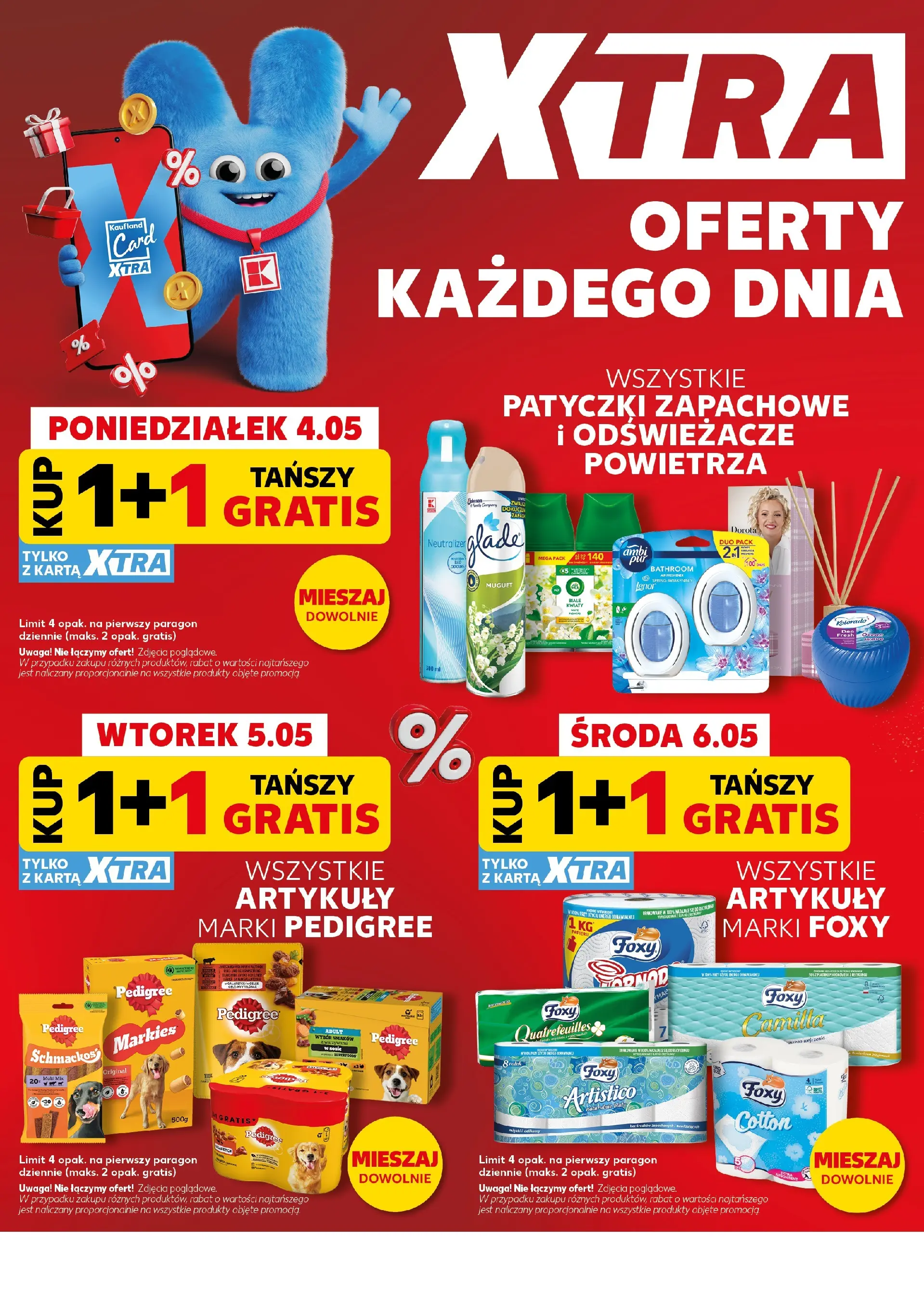 Kaufland - Kaufland Mocny Start ważne do 6.05 od 03.05.2026 - od jutra PDF | Strona: 6 | Produkty: Karta, Pedigree, Kwiaty