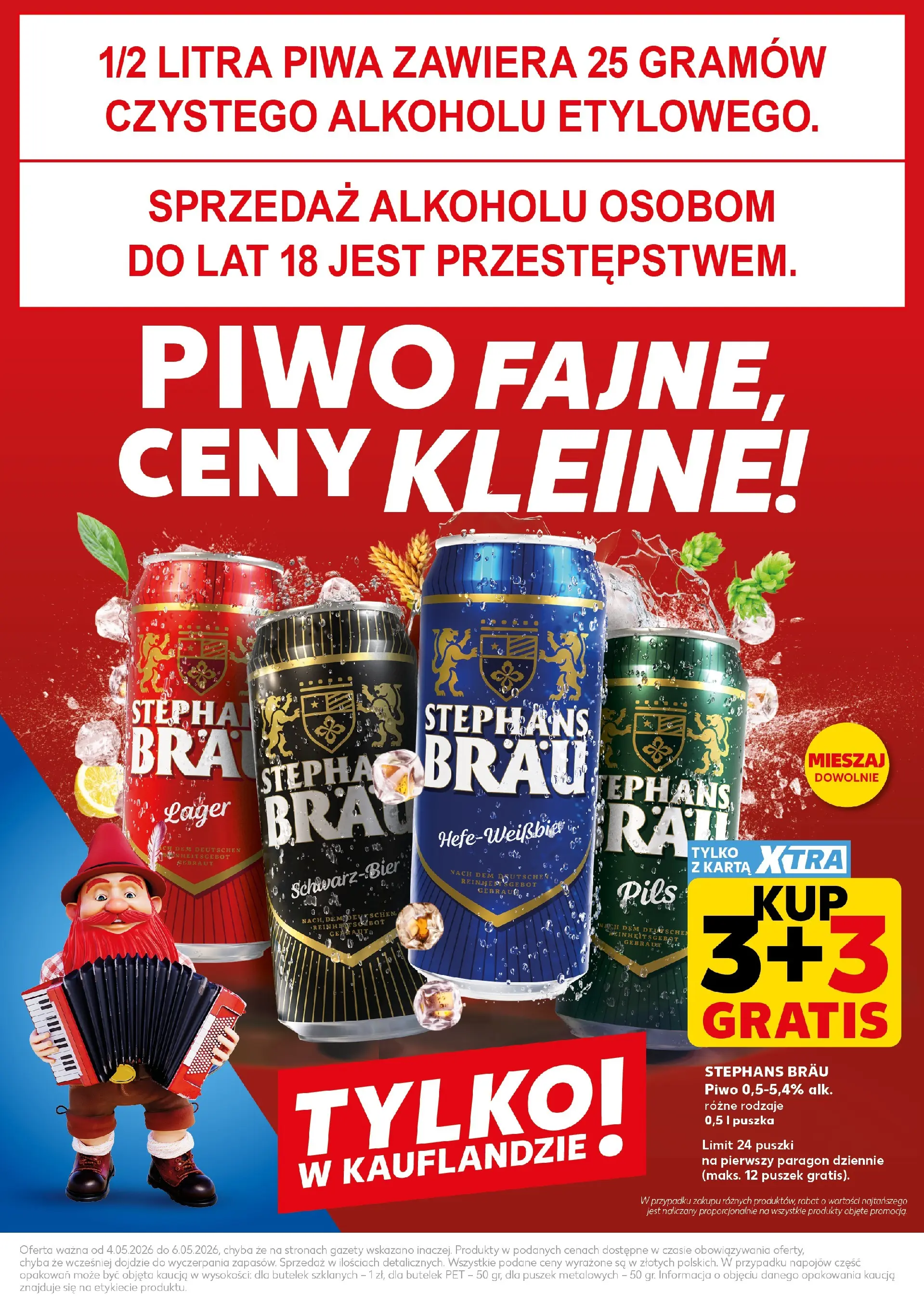 Kaufland - Kaufland Mocny Start ważne do 6.05 od 03.05.2026 - od jutra PDF | Strona: 7 | Produkty: Karta, Piwo