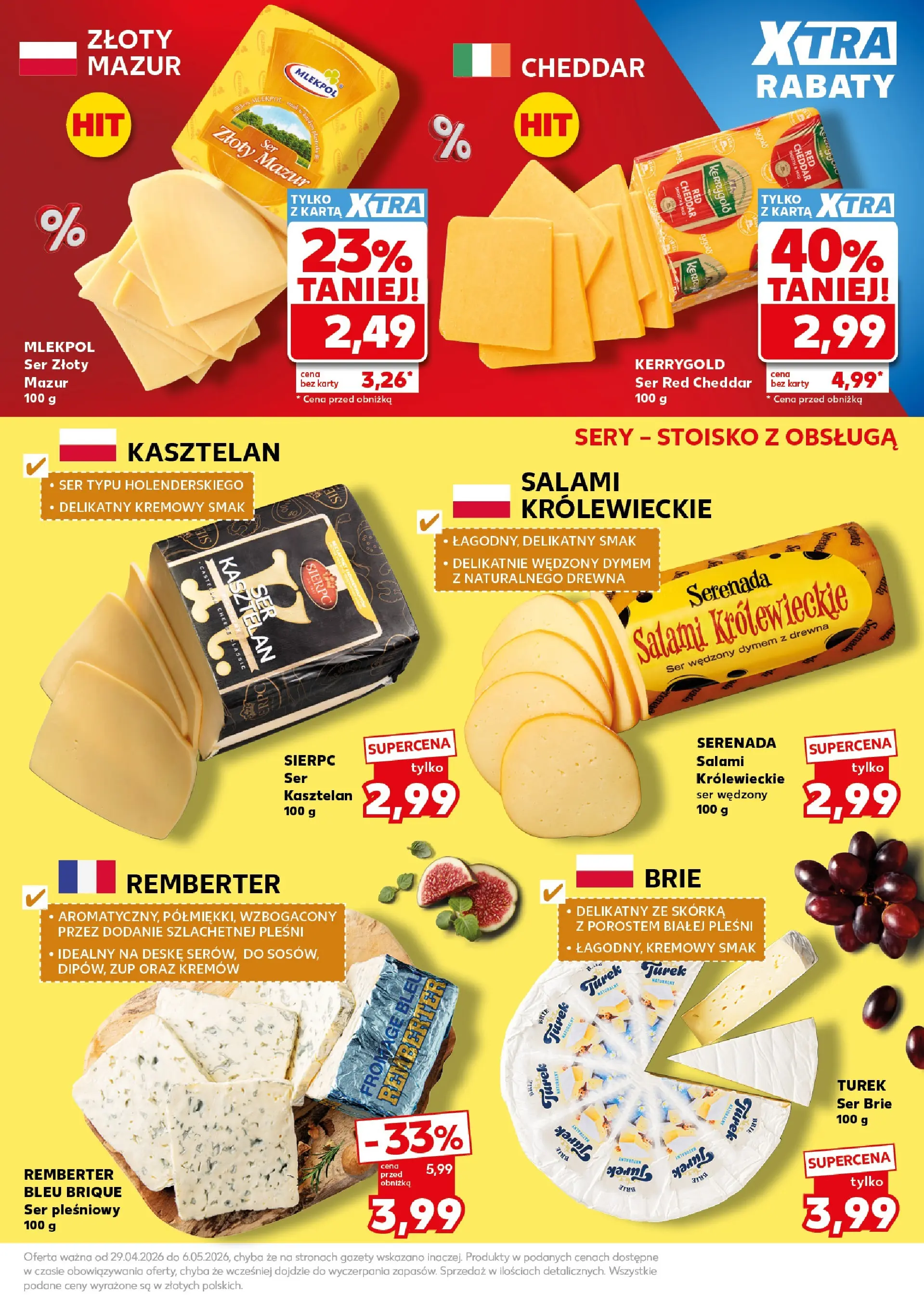 Kaufland - Kaufland Mocny Start ważne do 6.05 od 03.05.2026 - od jutra PDF | Strona: 19 | Produkty: Karta, Sery, Salami, Cheddar