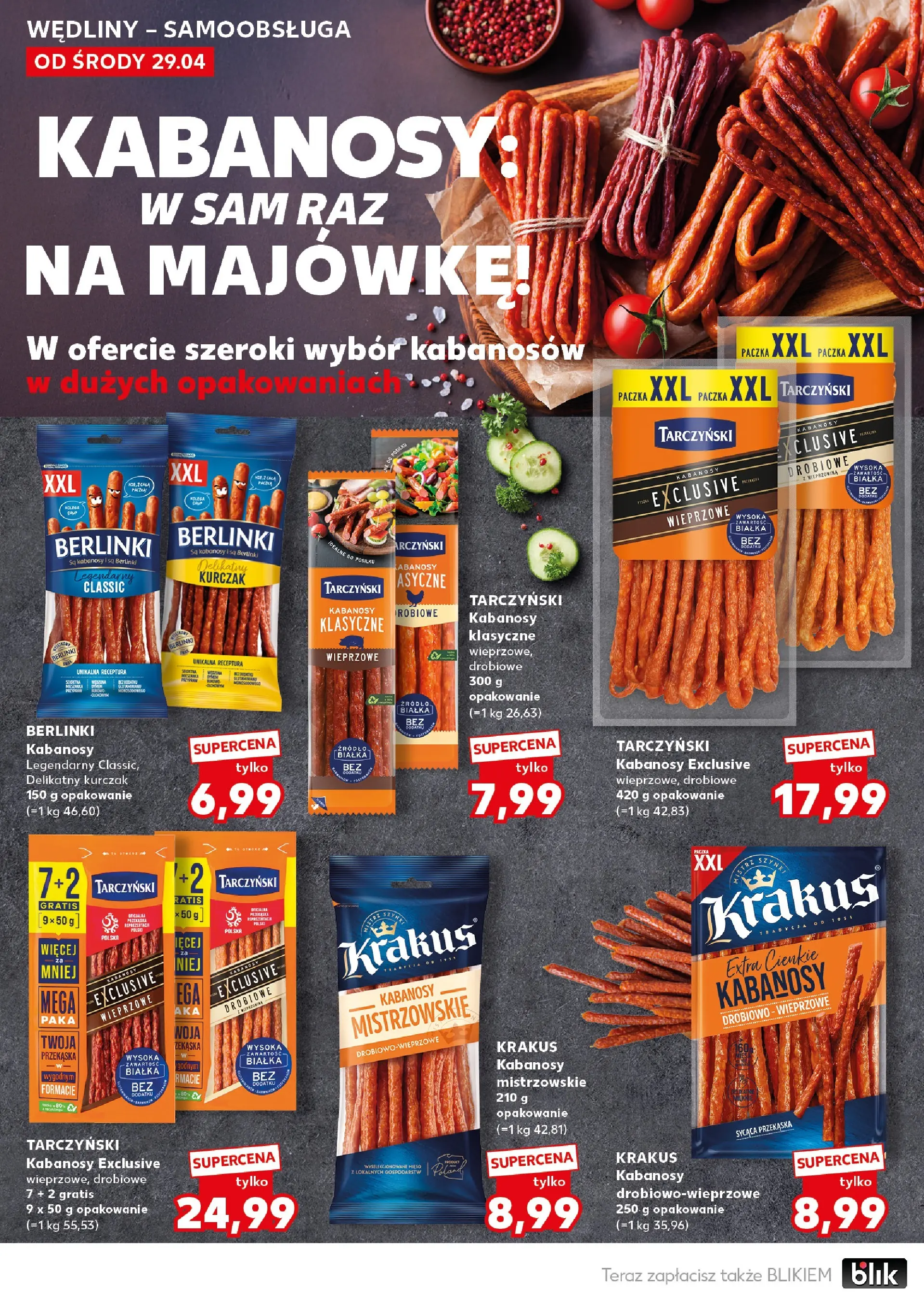 Kaufland - Kaufland Mocny Start ważne do 6.05 od 03.05.2026 - od jutra PDF | Strona: 22 | Produkty: Kurczak, Kabanosy, Wędliny, Wieprzowina