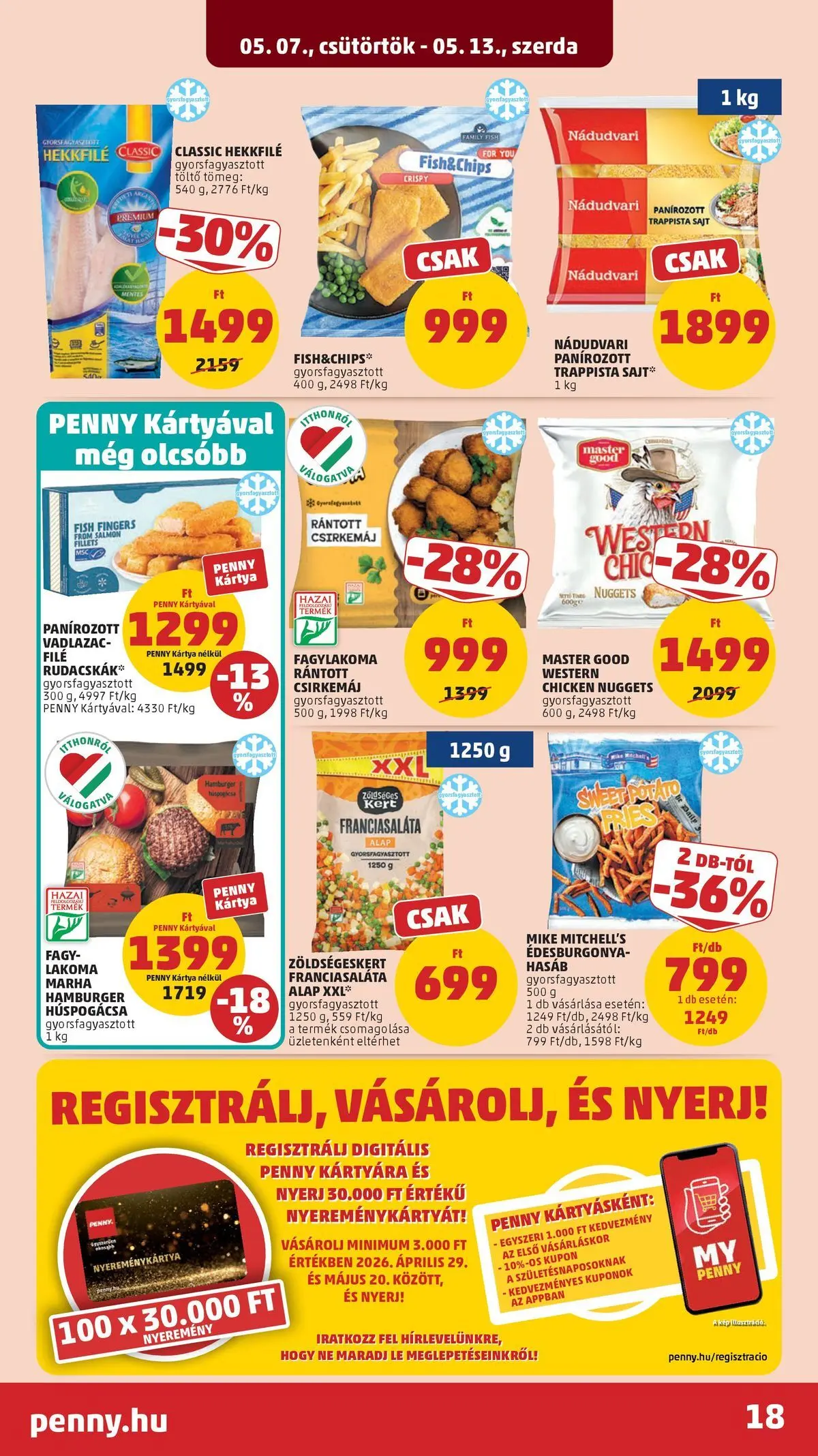 PENNY - Penny újság érvényessége 2026.05.13-ig: 2026.05.06.-tól lapozható | Oldal: 18