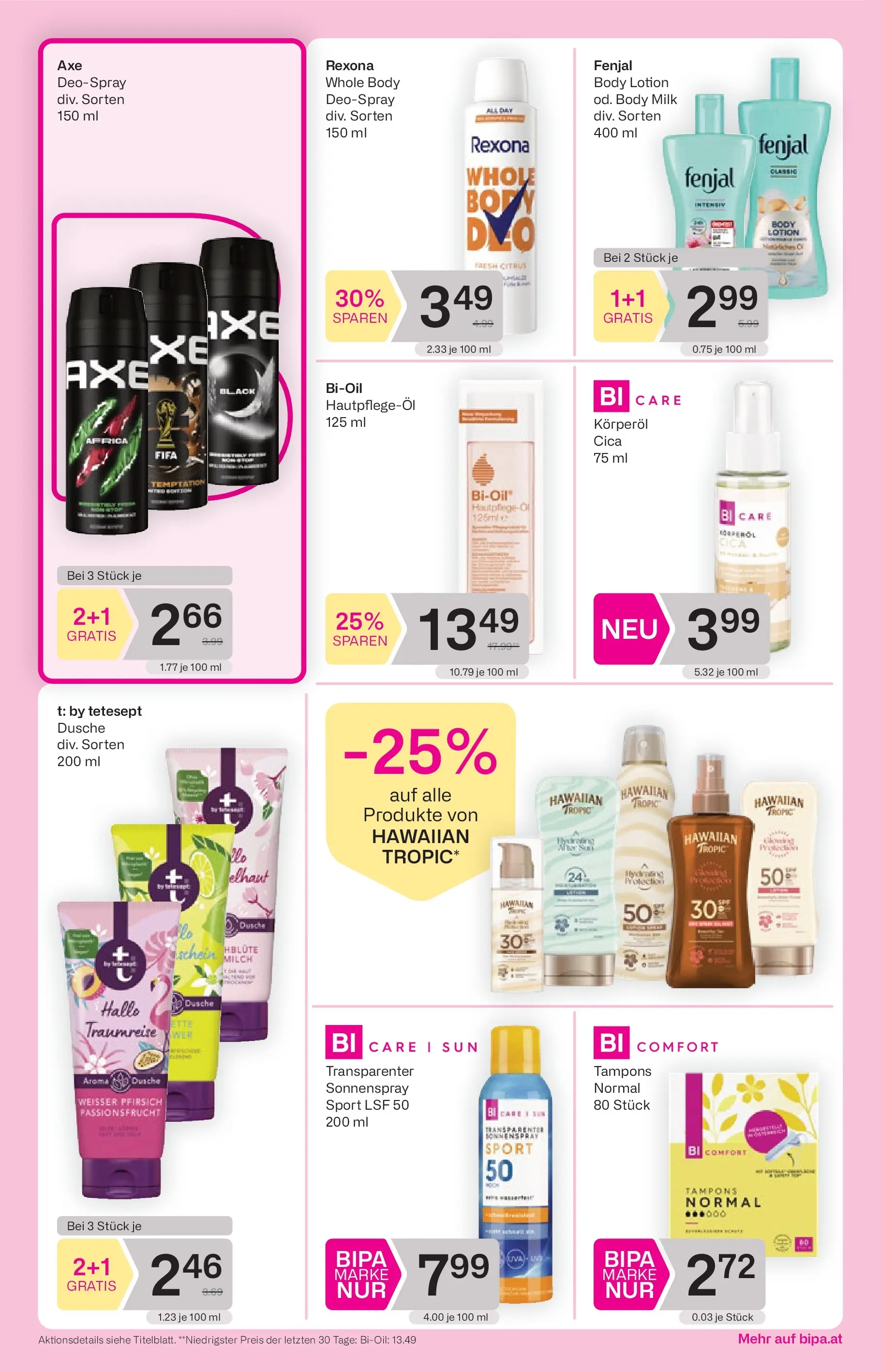 Bipa - BIPA: Flugblatt - gültig bis 29.04.2026 von 29.04.2026 - Aktuelle Angebote | Seite: 8 | Produkte: Pfirsich, Dusche, Milch