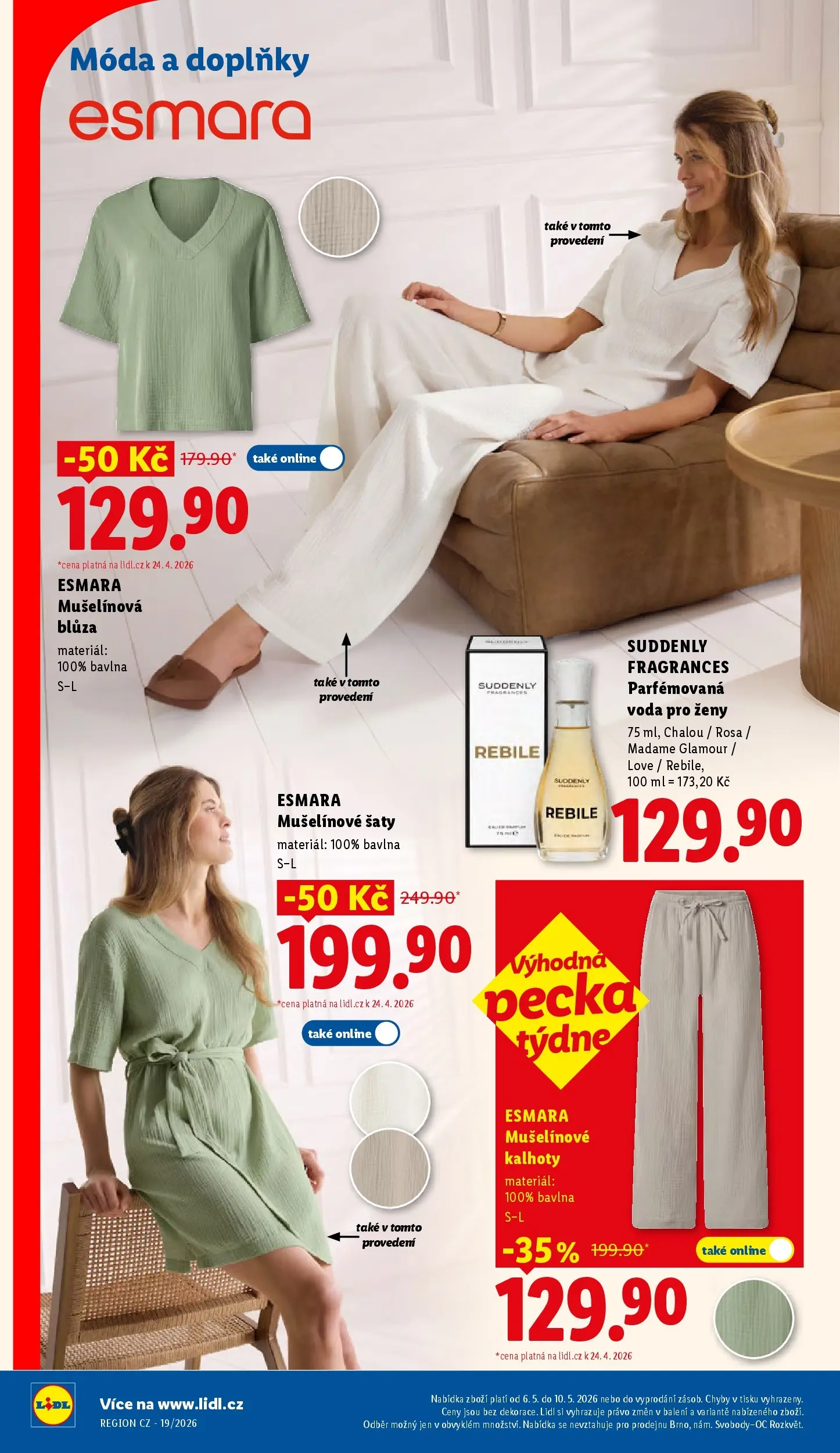 Lidl leták od 06.05.2026 - Nový akční leták | Strana: 30 | Produkty: Šaty, Voda, Kalhoty