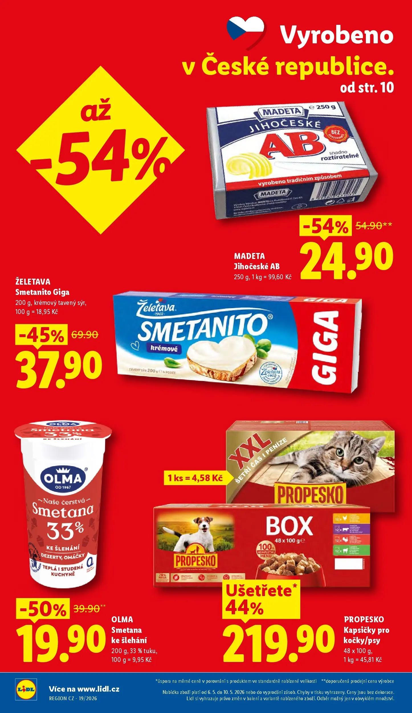 Lidl leták od 06.05.2026 - Nový akční leták | Strana: 2 | Produkty: Sýr, Propesko, Smetana, Smetana ke šlehání