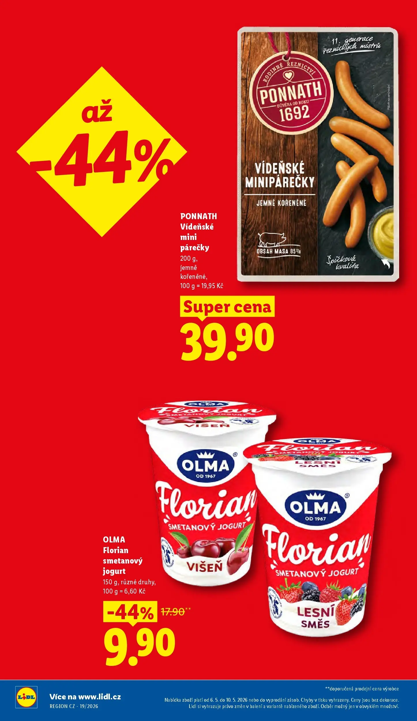 Lidl leták od 06.05.2026 - Nový akční leták | Strana: 6 | Produkty: Smetanový jogurt, Jogurt