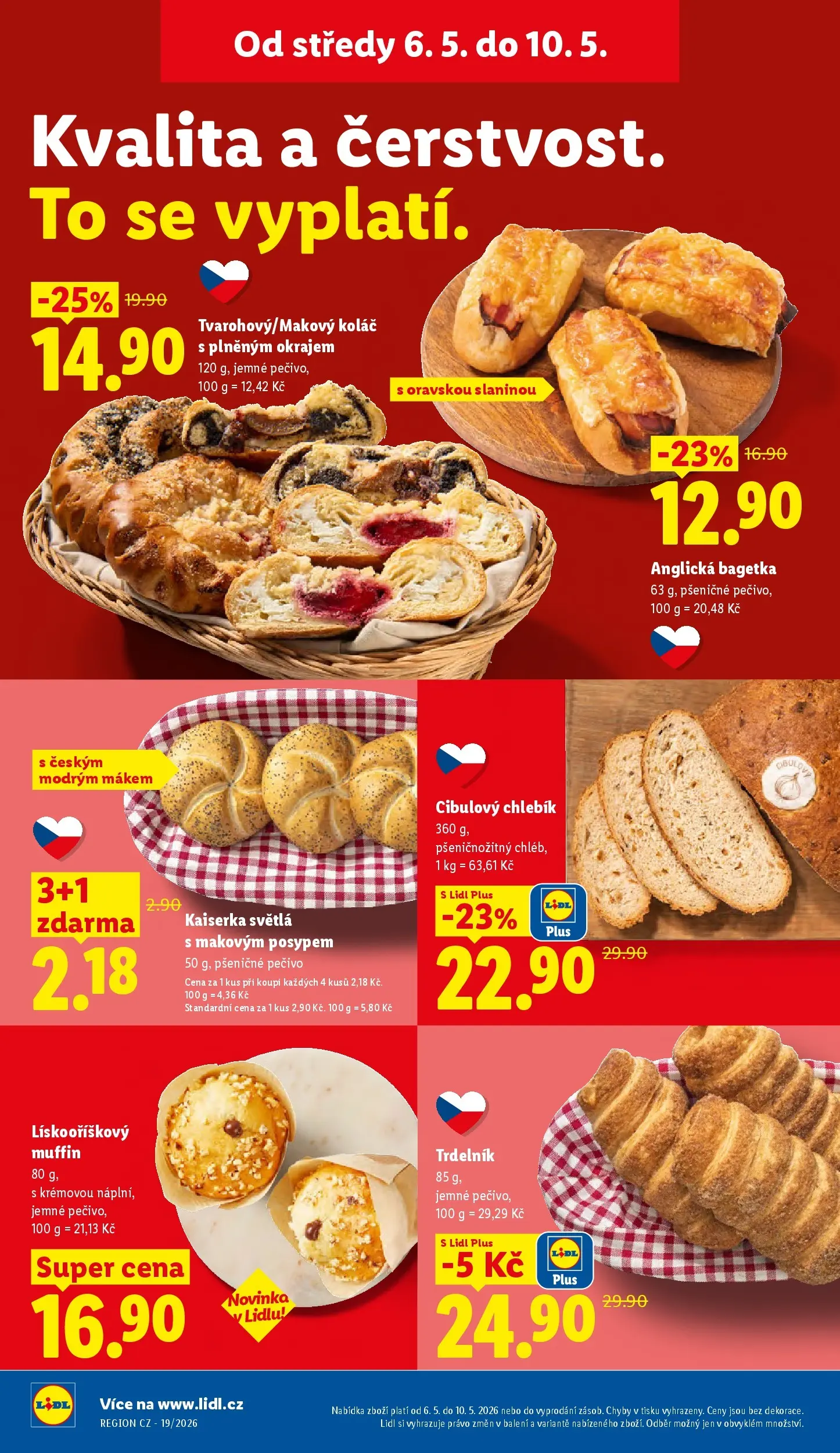 Lidl leták od 06.05.2026 - Nový akční leták | Strana: 12 | Produkty: Kaiserka, Chléb, Pečivo