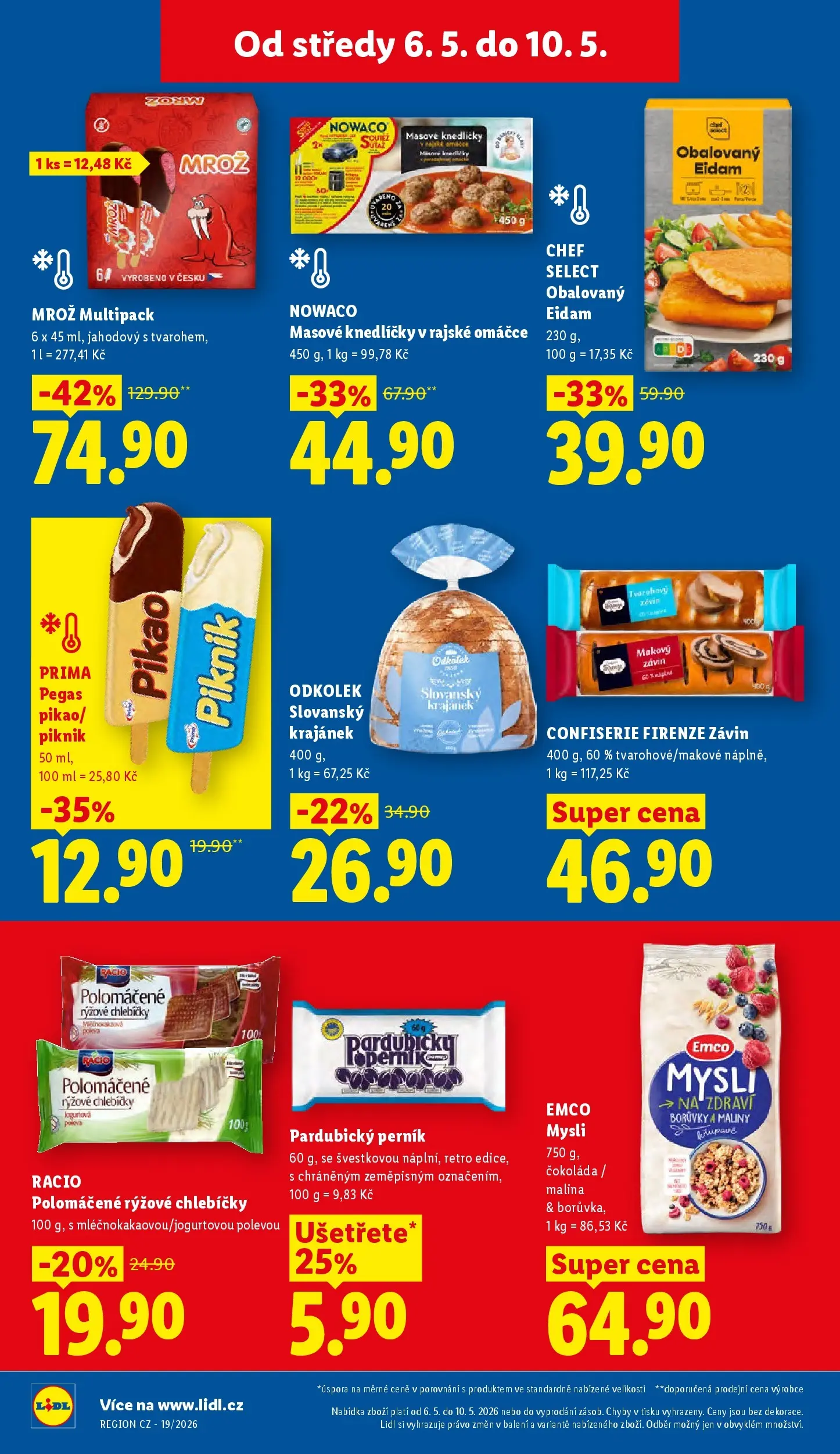 Lidl leták od 06.05.2026 - Nový akční leták | Strana: 18 | Produkty: Perník, Borůvky, Maliny, Mysli