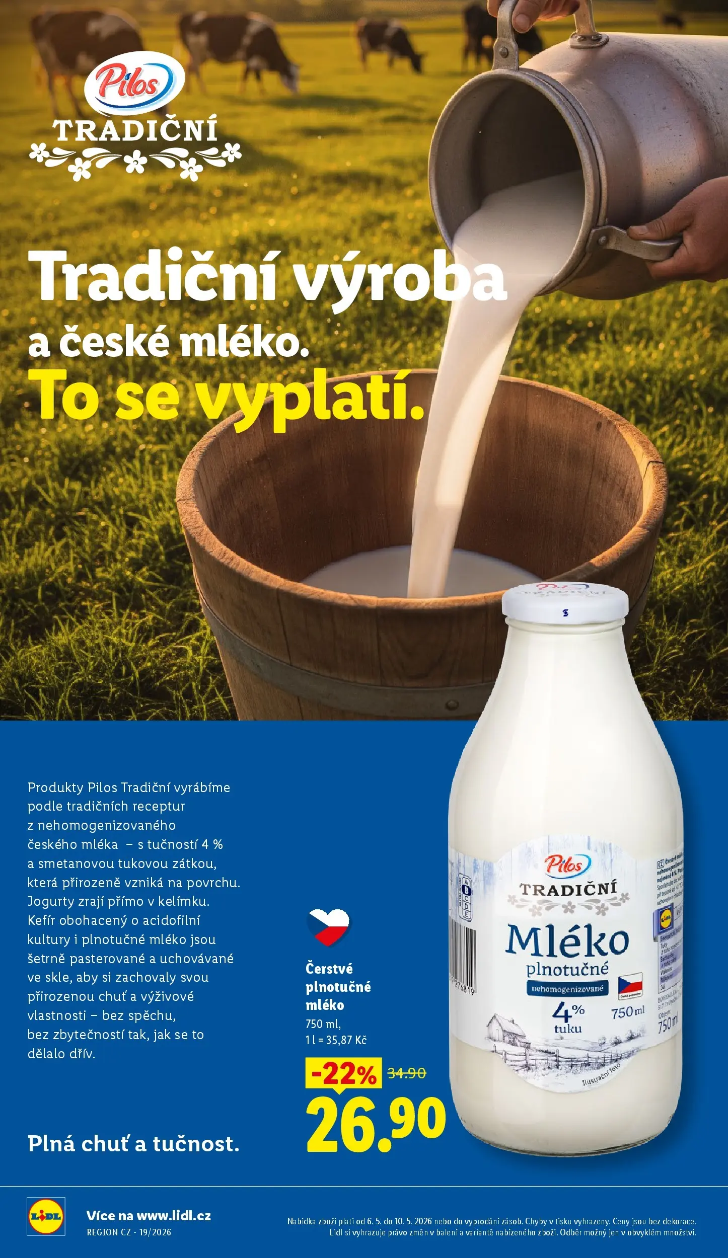 Lidl leták od 06.05.2026 - Nový akční leták | Strana: 24 | Produkty: Kefír, Mléko, Plnotučné mléko, Jogurty