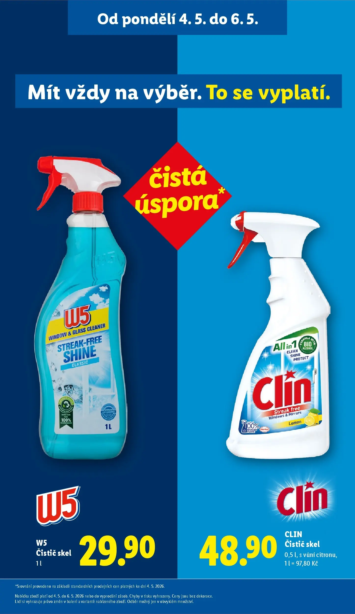 Lidl leták od 06.05.2026 - Nový akční leták | Strana: 29 | Produkty: Clin, W5