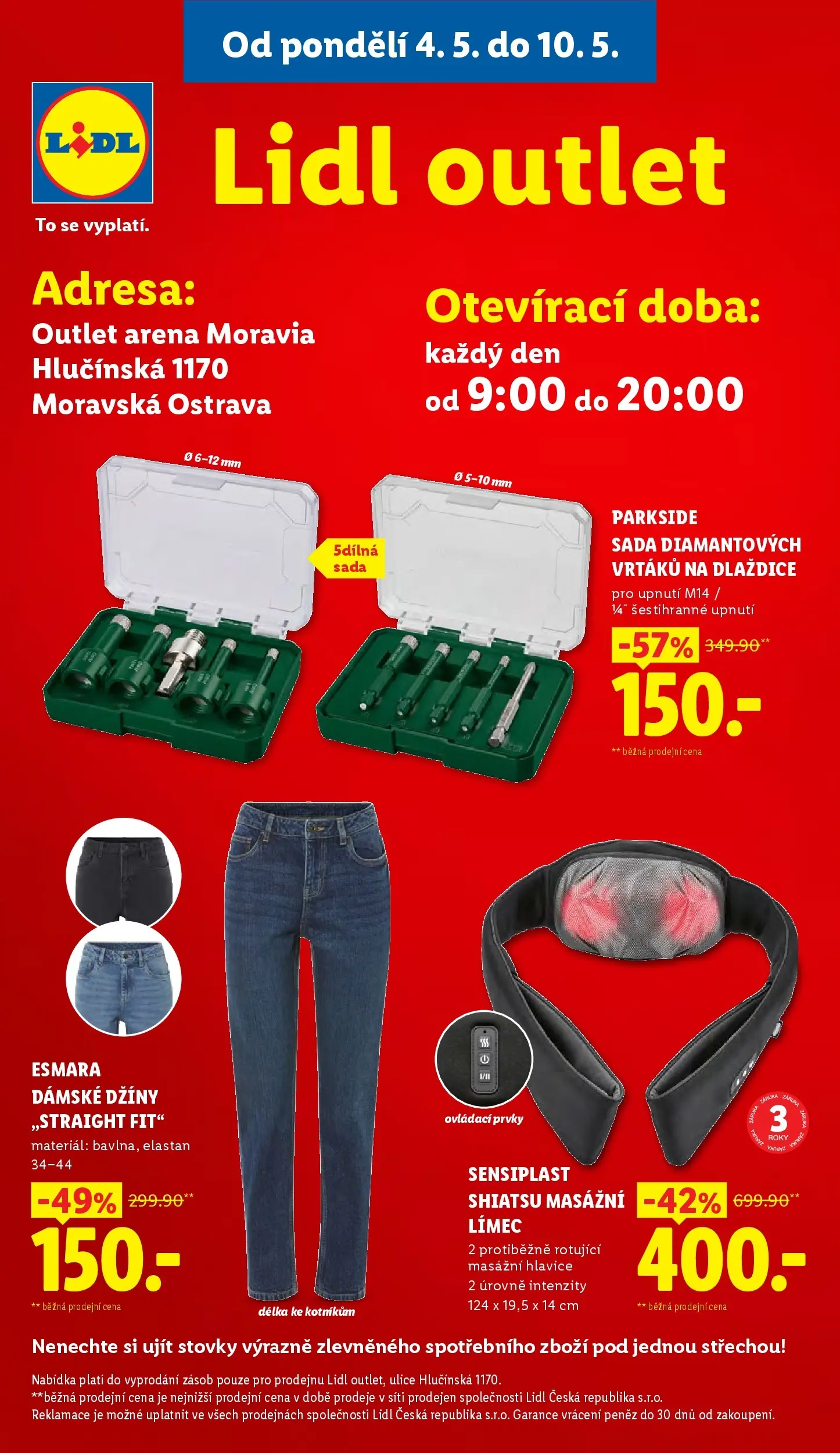 Lidl leták od 06.05.2026 - Nový akční leták | Strana: 46 | Produkty: Masážní límec, Parkside, Džíny, Sensiplast