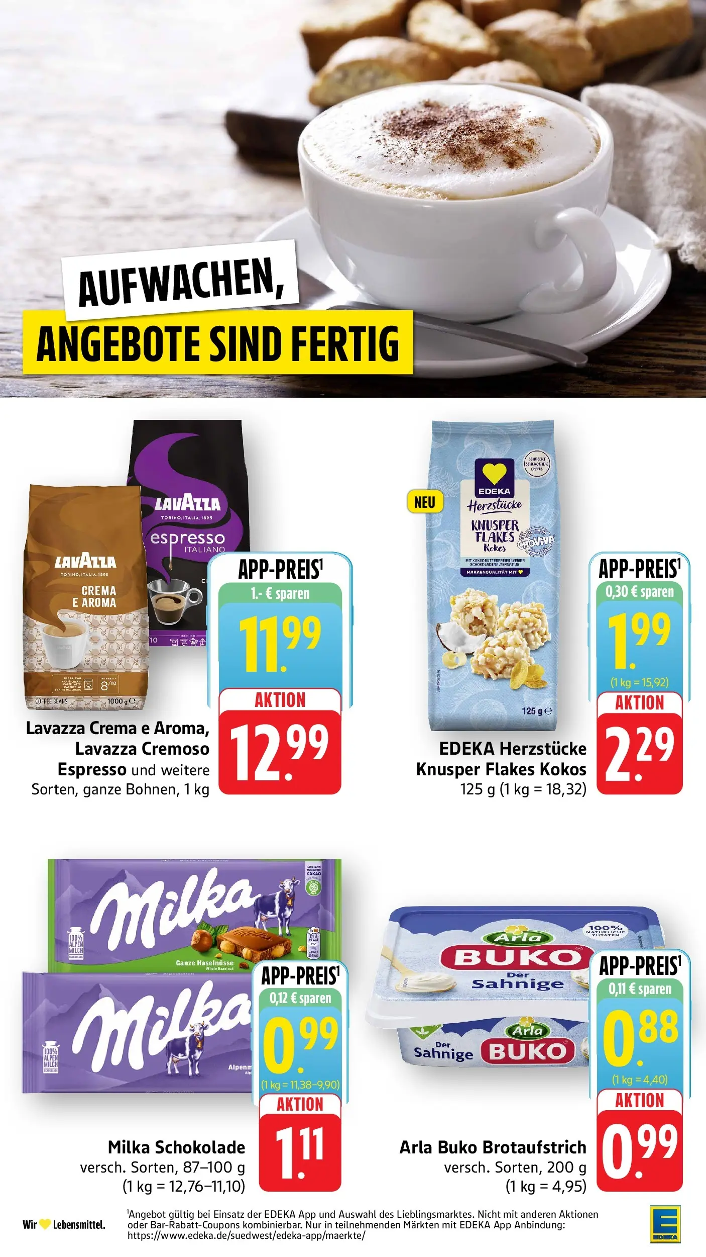 E center Prospekt Tübingen	 (ab 03.05.2026) zum Blättern | Seite: 3 | Produkte: Lavazza, Schokolade, Milka schokolade, Arla buko