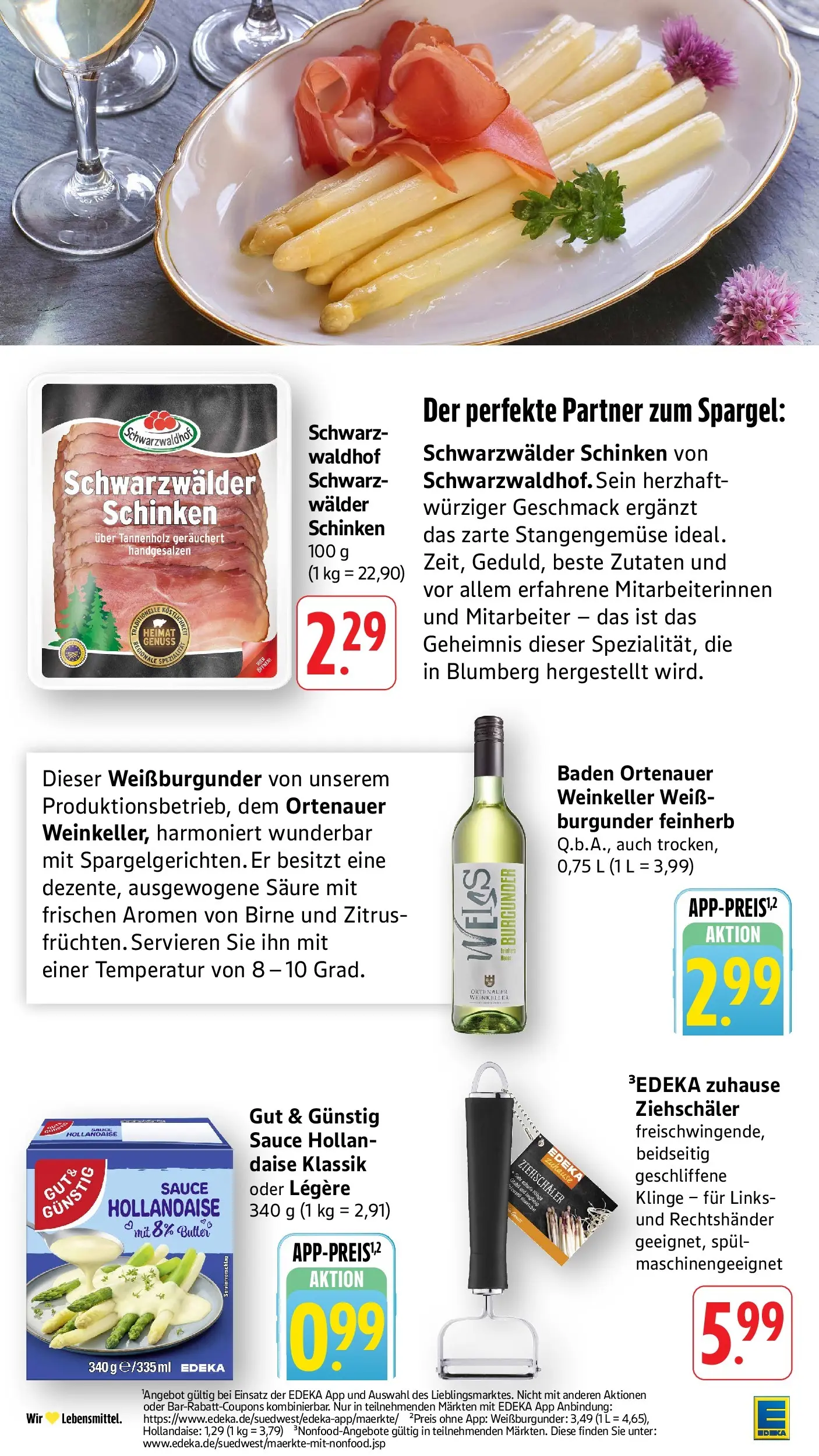 E center Prospekt Tübingen	 (ab 03.05.2026) zum Blättern | Seite: 13 | Produkte: Spargel, Birne, Schinken
