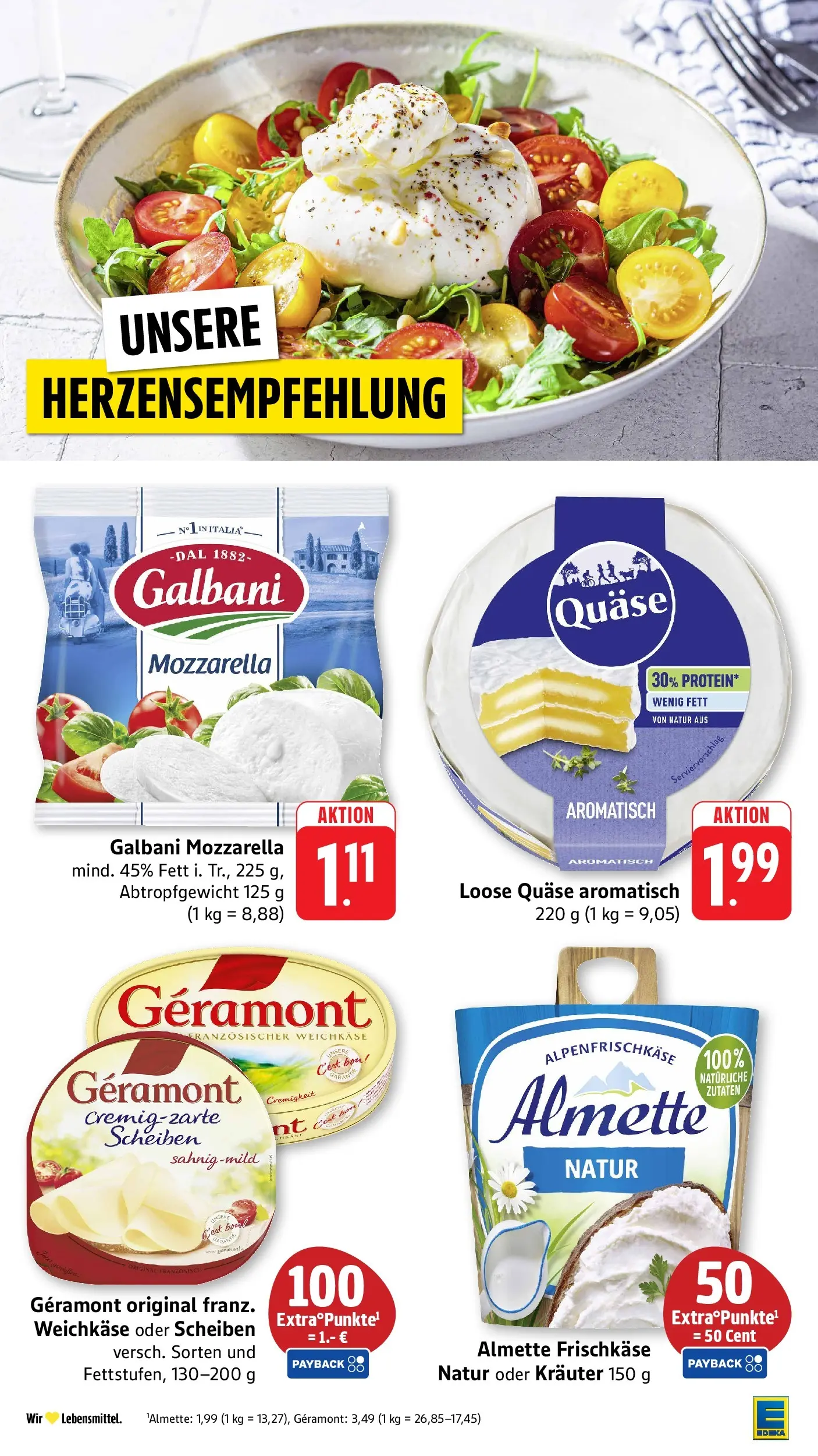 E center Prospekt Tübingen	 (ab 03.05.2026) zum Blättern | Seite: 30 | Produkte: Geramont, Almette, Mozzarella, Frischkase