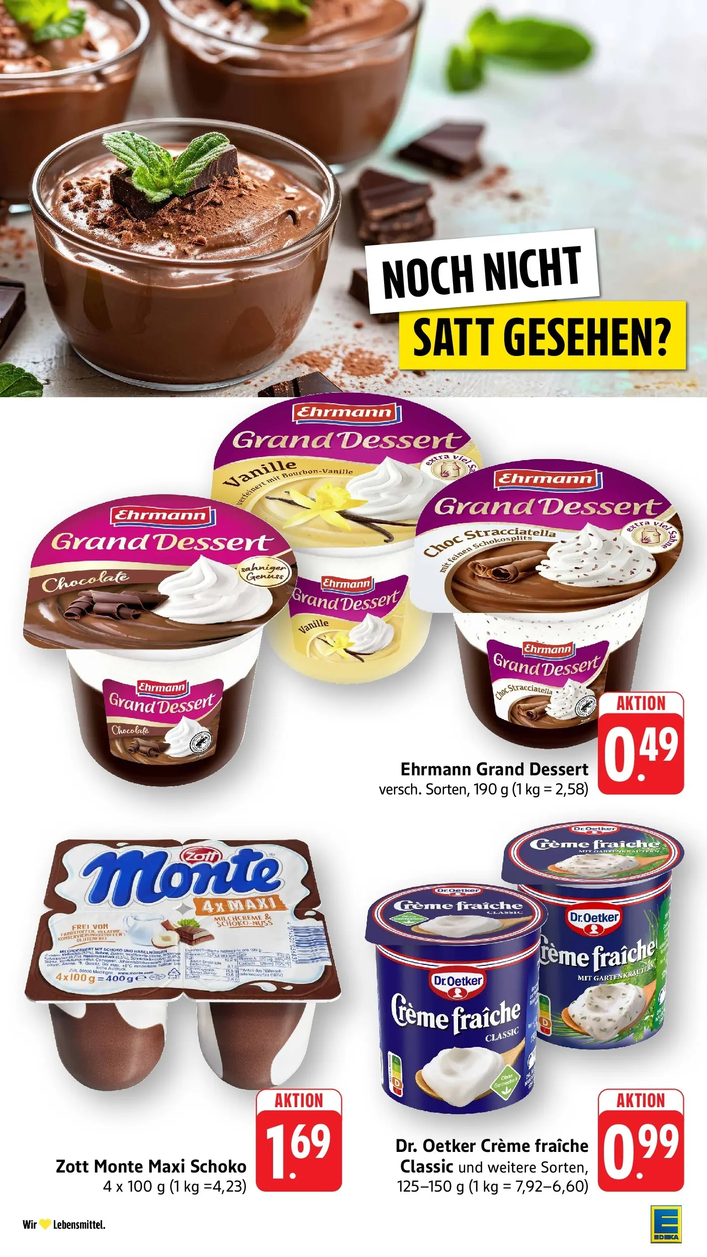 E center Prospekt Tübingen	 (ab 03.05.2026) zum Blättern | Seite: 33 | Produkte: Ehrmann grand dessert, Creme