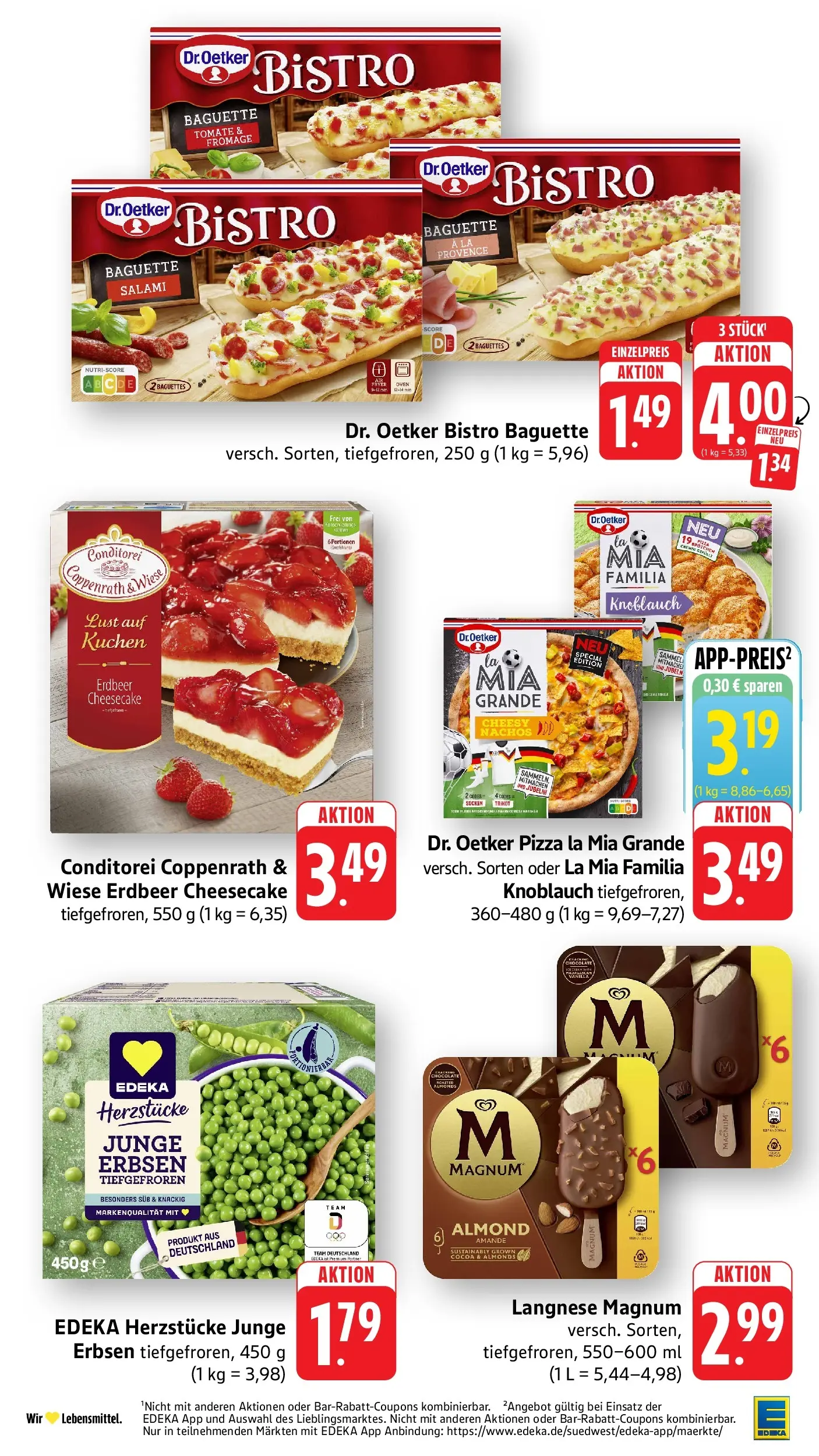 E center Prospekt Tübingen	 (ab 03.05.2026) zum Blättern | Seite: 35 | Produkte: Langnese, Baguette, Pizza, Erbsen