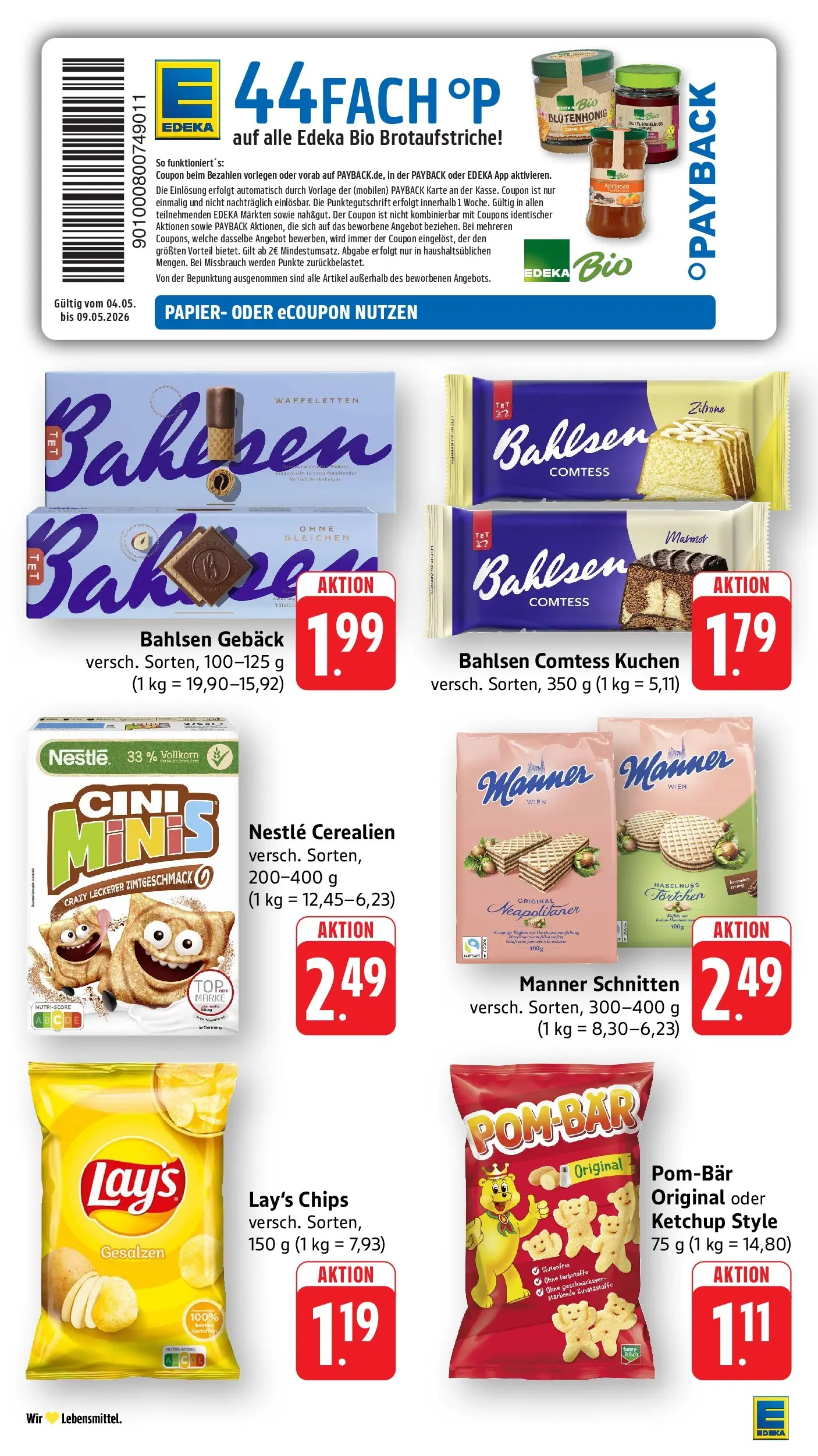 E center Prospekt Tübingen	 (ab 03.05.2026) zum Blättern | Seite: 39 | Produkte: Zitrone, Kuchen, Chips, Ketchup