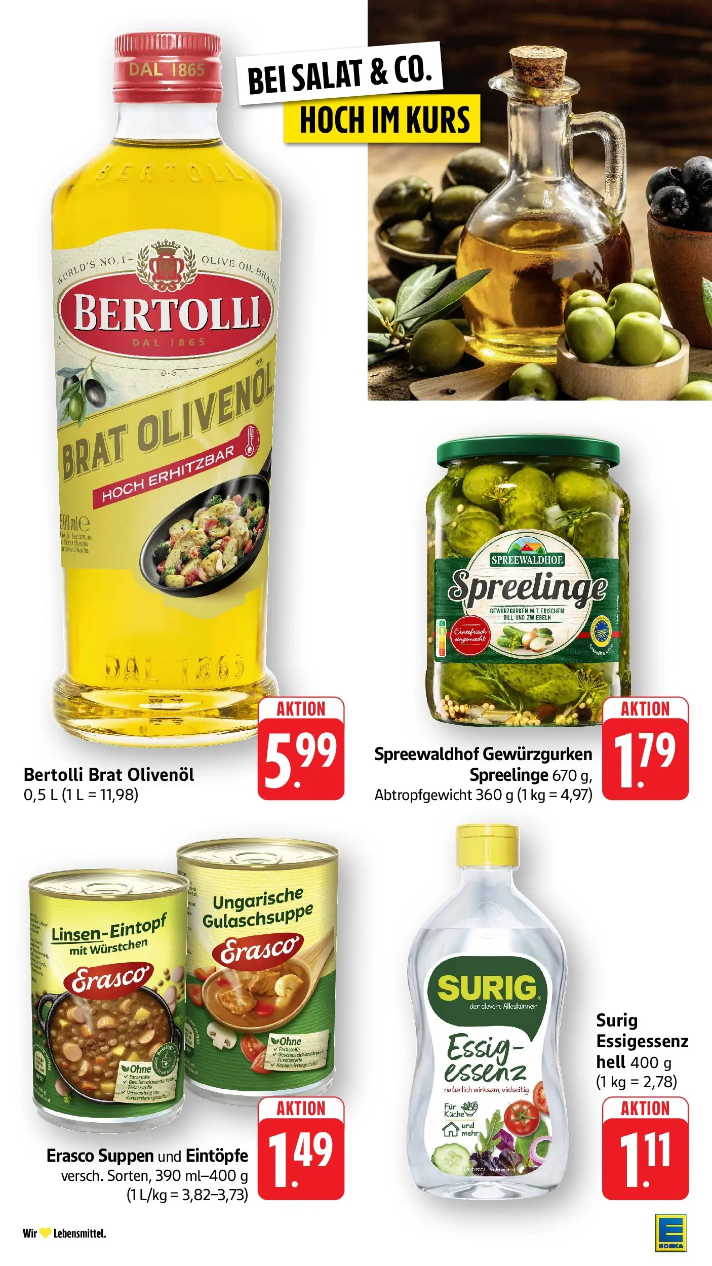E center Prospekt Tübingen	 (ab 03.05.2026) zum Blättern | Seite: 41 | Produkte: Essig, Olivenol, Dill, Salat