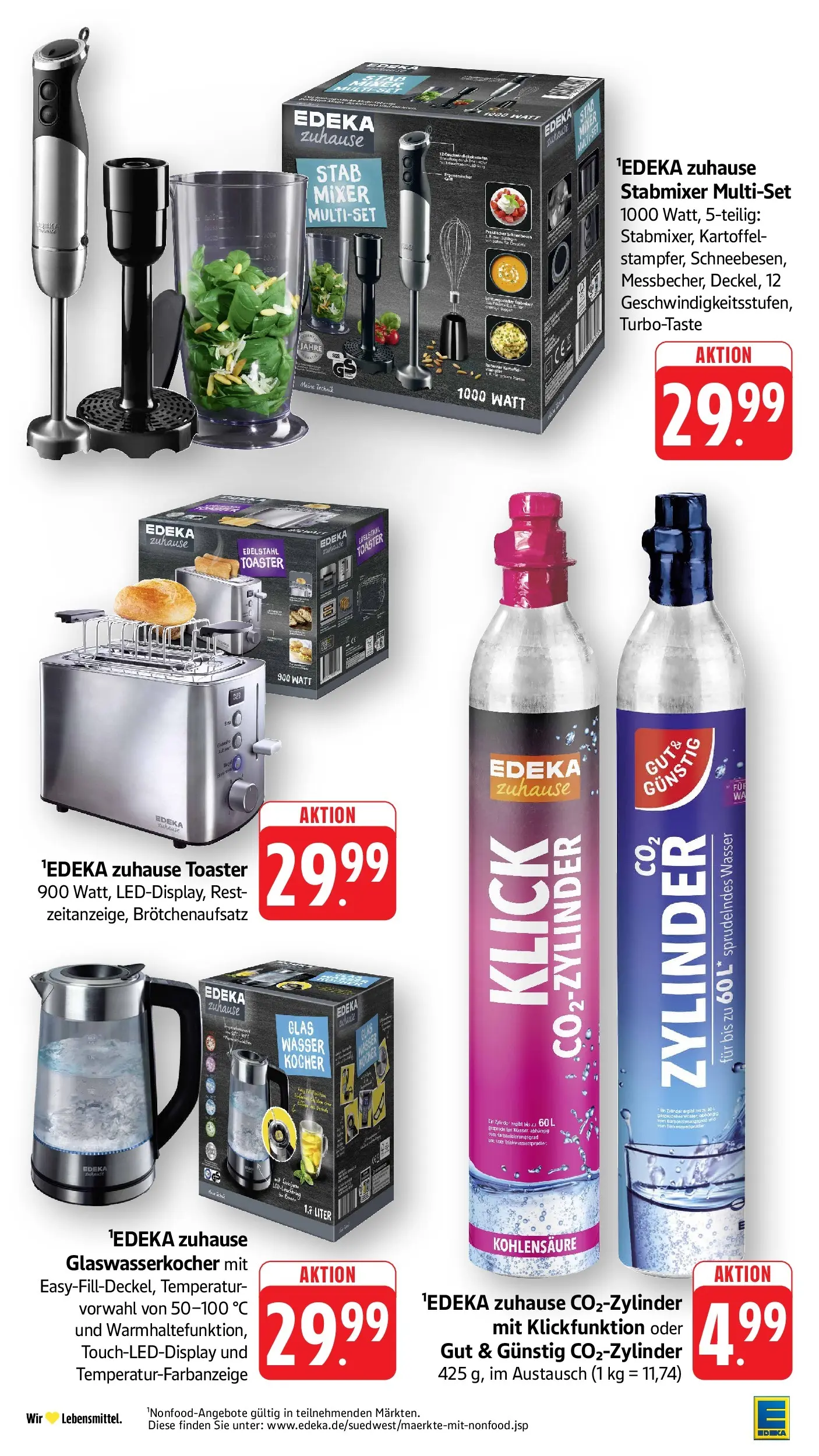 E center Prospekt Tübingen	 (ab 03.05.2026) zum Blättern | Seite: 50 | Produkte: Mixer, Toaster, Kocher, Wasser