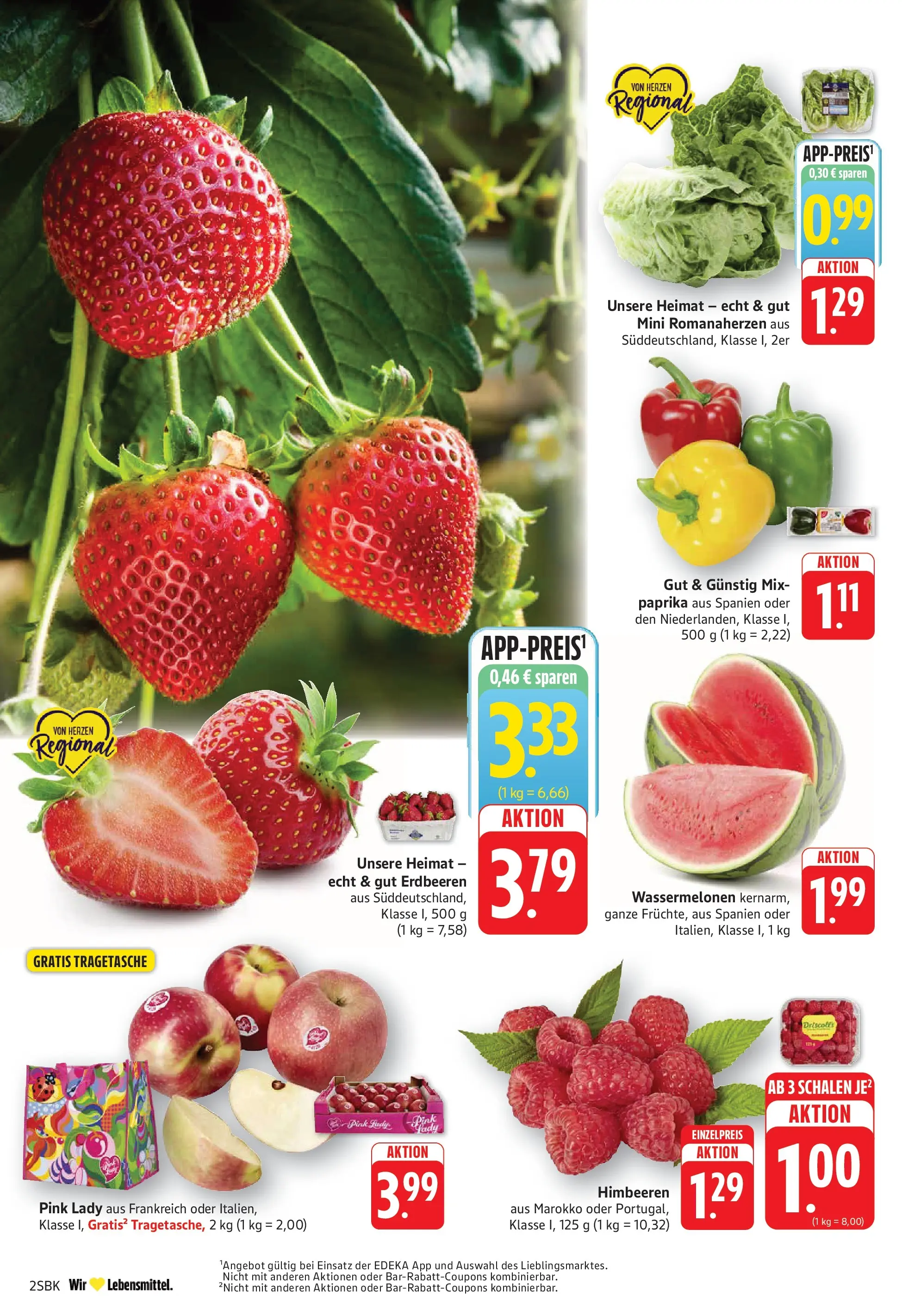 E center Prospekt Bad Bergzabern	 (ab 04.05.2026) zum Blättern | Seite: 4 | Produkte: Himbeeren, Paprika, Erdbeeren