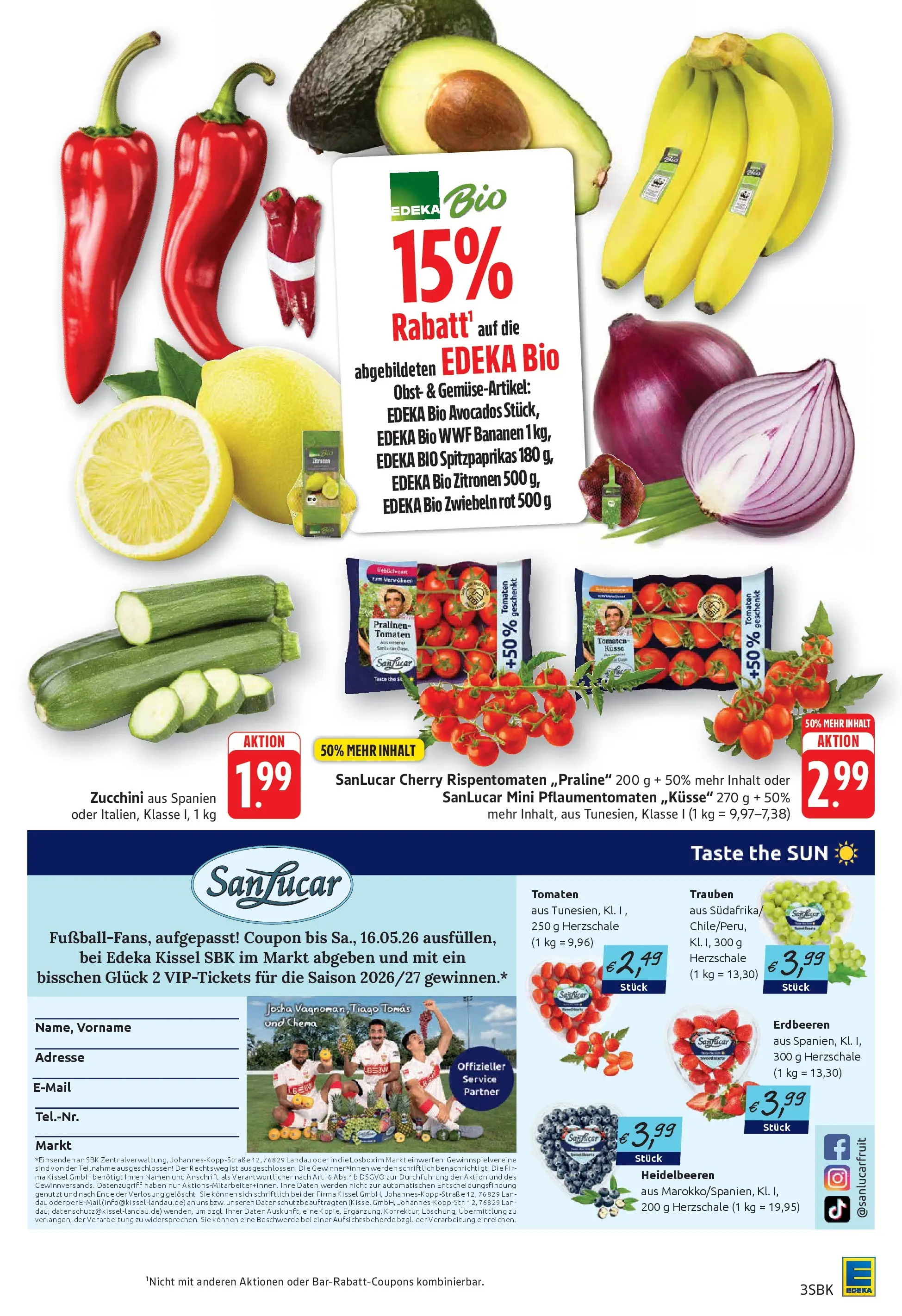 E center Prospekt Bad Bergzabern	 (ab 04.05.2026) zum Blättern | Seite: 5 | Produkte: Heidelbeeren, Obst, Zucchini, Erdbeeren