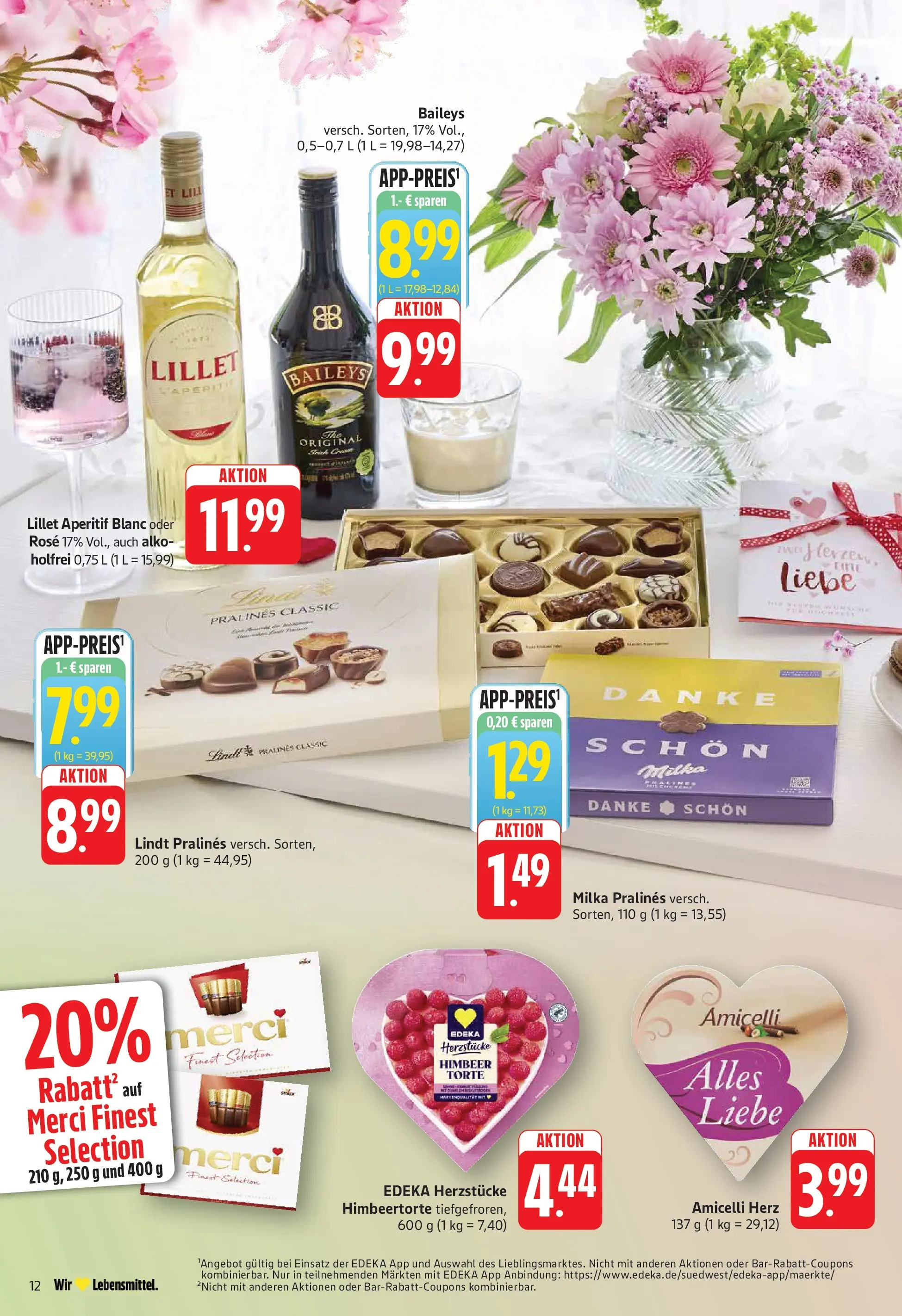 E center Prospekt Bad Bergzabern	 (ab 04.05.2026) zum Blättern | Seite: 14 | Produkte: Merci, Milka, Baileys, Lindt