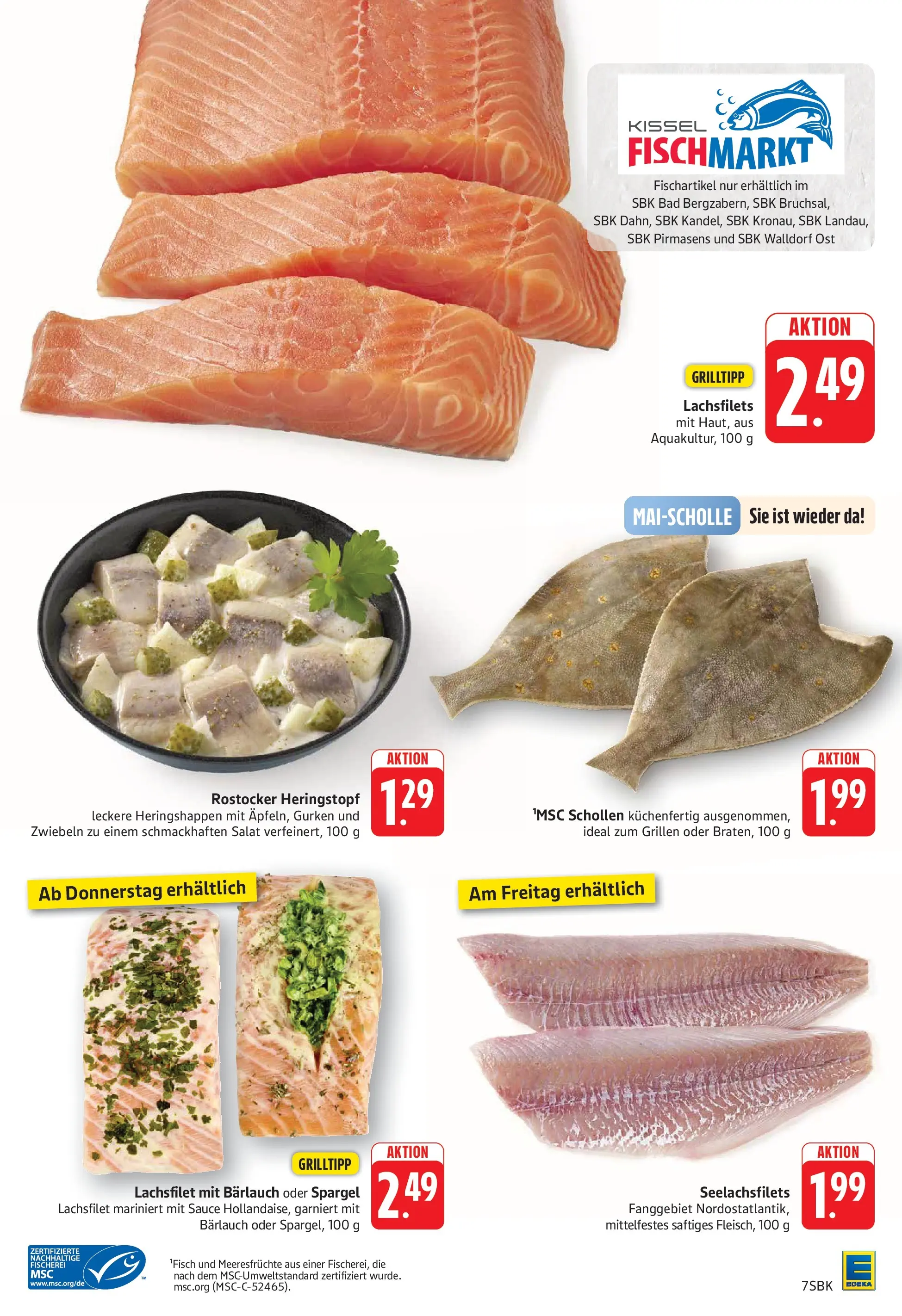 E center Prospekt Bad Bergzabern	 (ab 04.05.2026) zum Blättern | Seite: 9 | Produkte: Bad, Spargel, Meeresfrüchte, Gurken