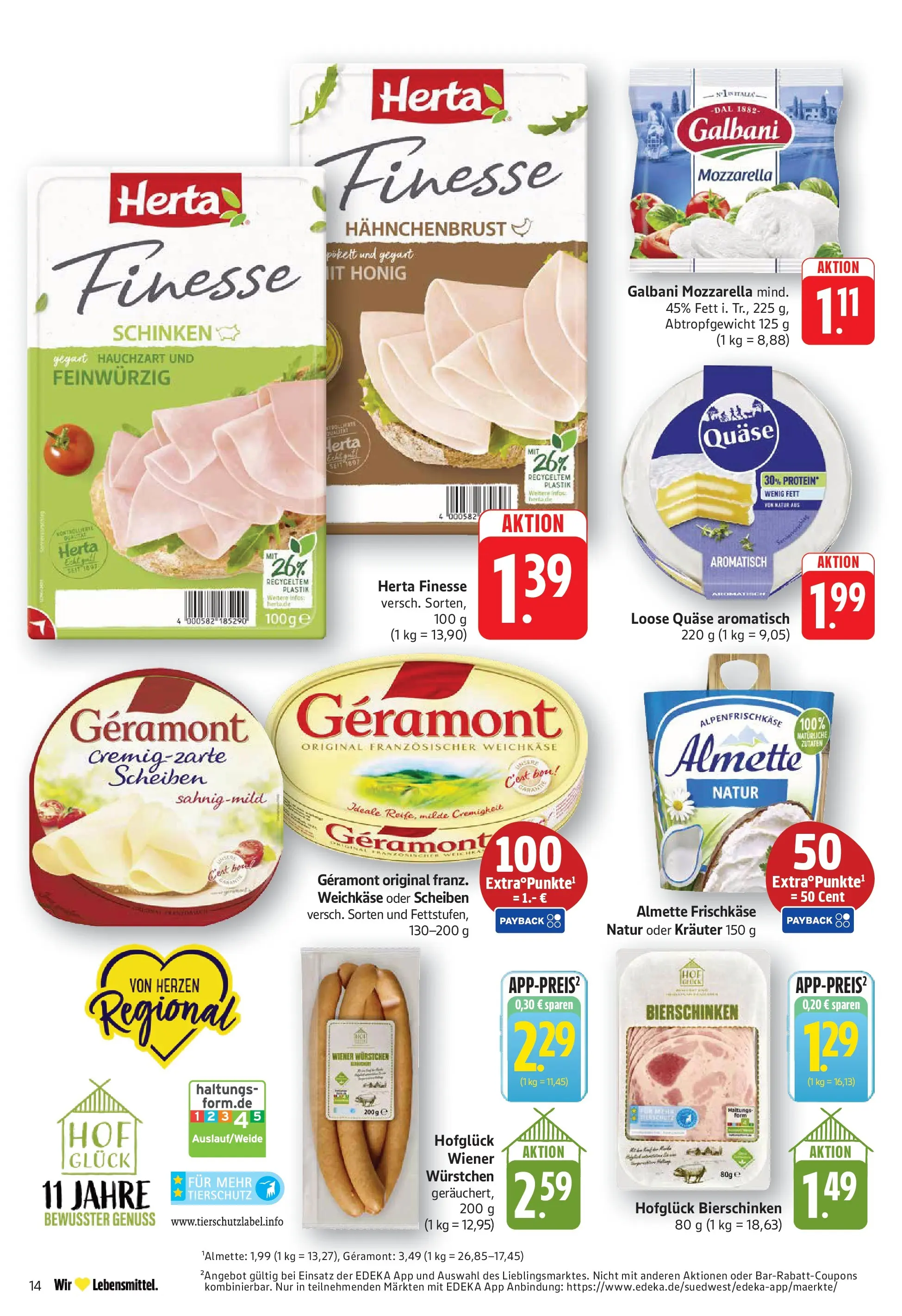 E center Prospekt Bad Bergzabern	 (ab 04.05.2026) zum Blättern | Seite: 16 | Produkte: Geramont, Almette, Wiener wurstchen, Herta finesse