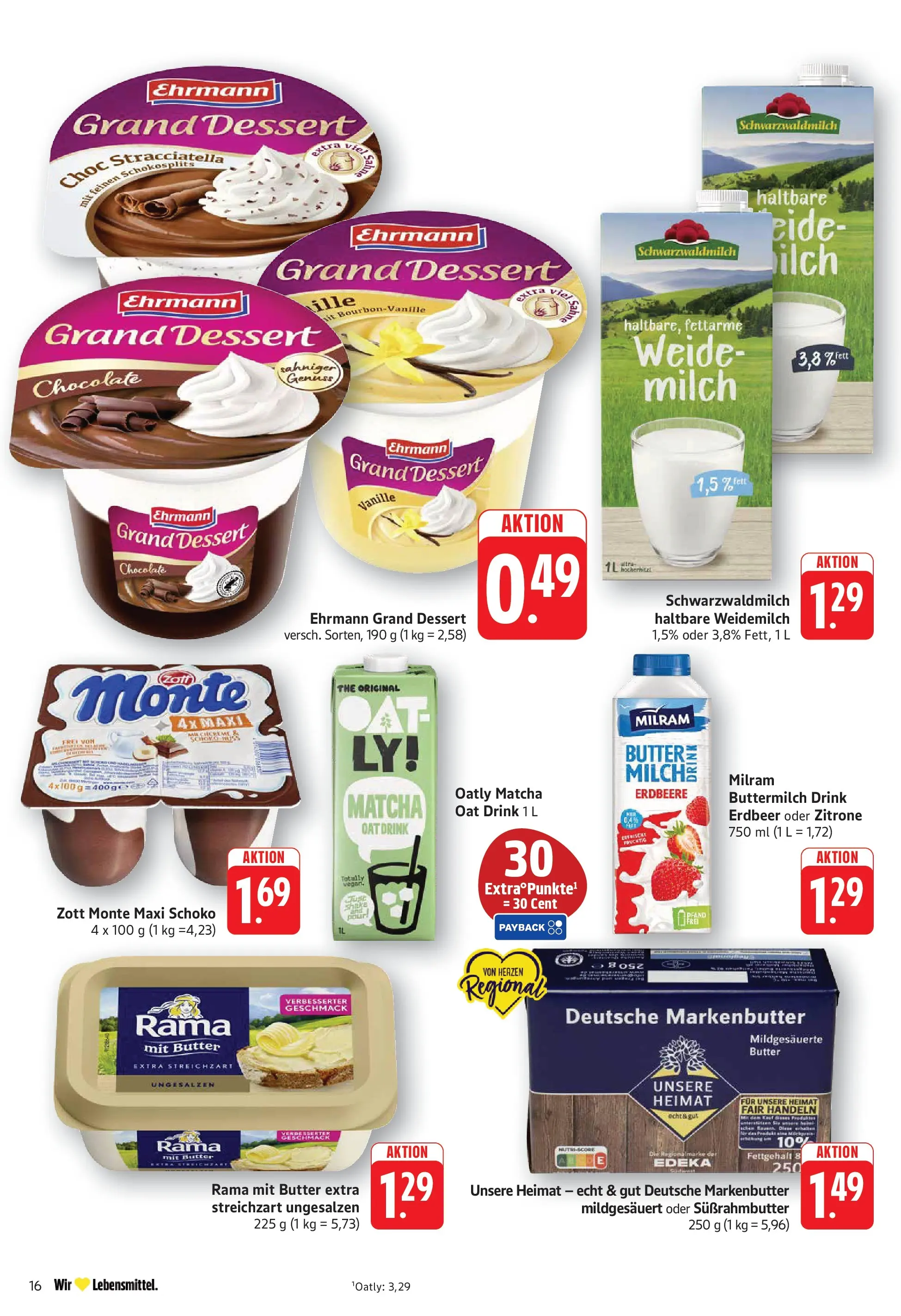 E center Prospekt Bad Bergzabern	 (ab 04.05.2026) zum Blättern | Seite: 18 | Produkte: Buttermilch, Butter, Ehrmann grand dessert, Zitrone