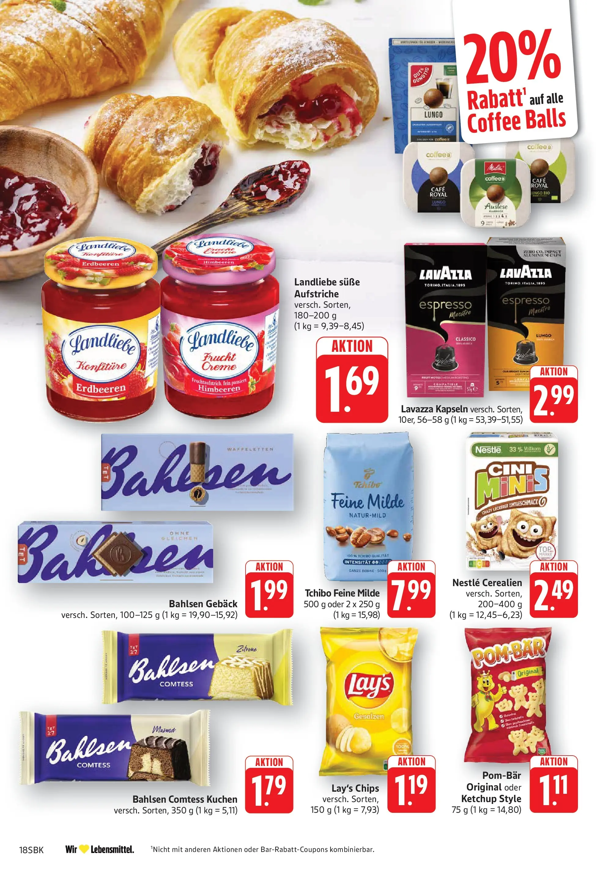 E center Prospekt Bad Bergzabern	 (ab 04.05.2026) zum Blättern | Seite: 20 | Produkte: Himbeeren, Kuchen, Chips, Ketchup