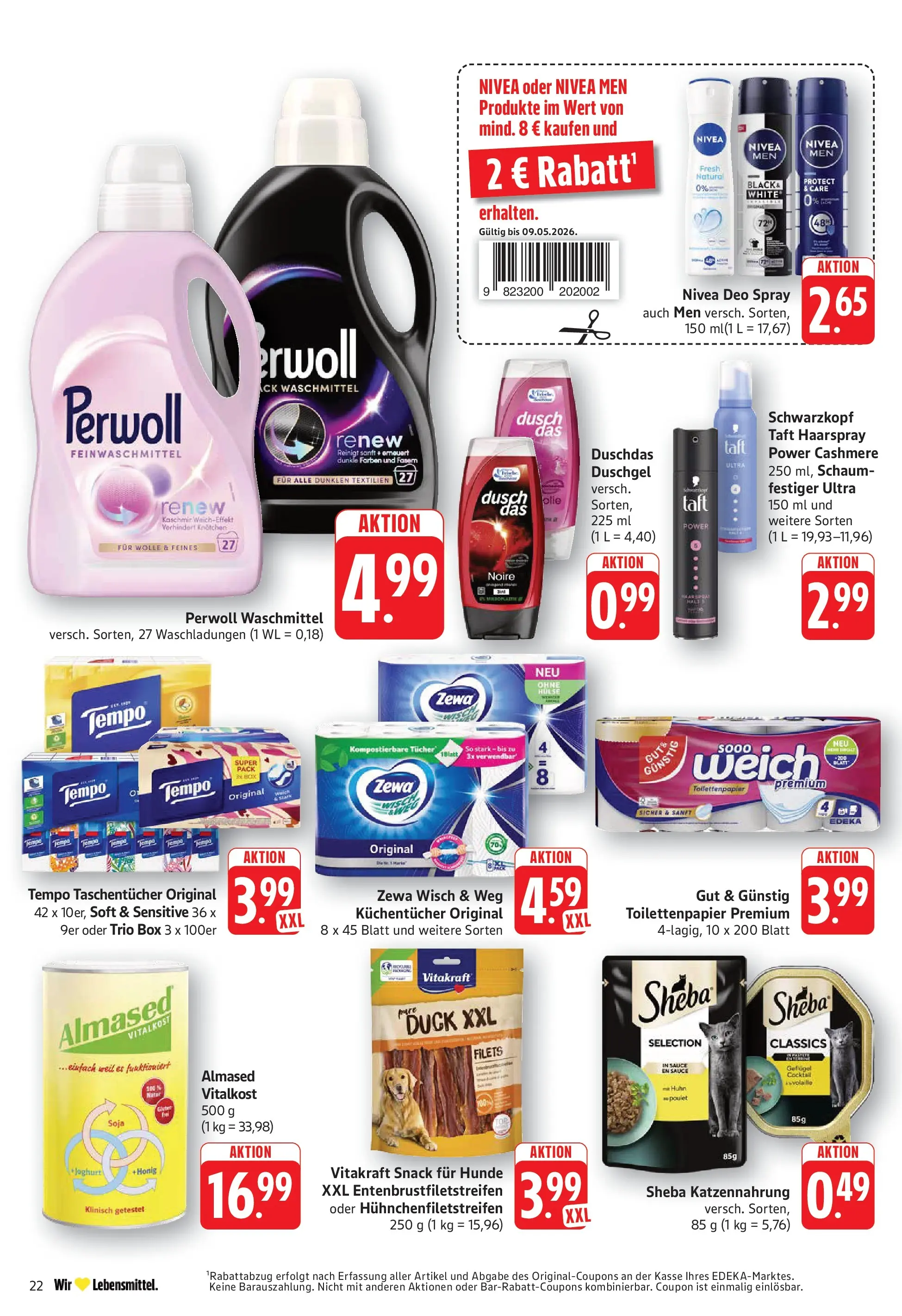 E center Prospekt Bad Bergzabern	 (ab 04.05.2026) zum Blättern | Seite: 24 | Produkte: Zewa, Duschdas, Waschmittel, Toilettenpapier