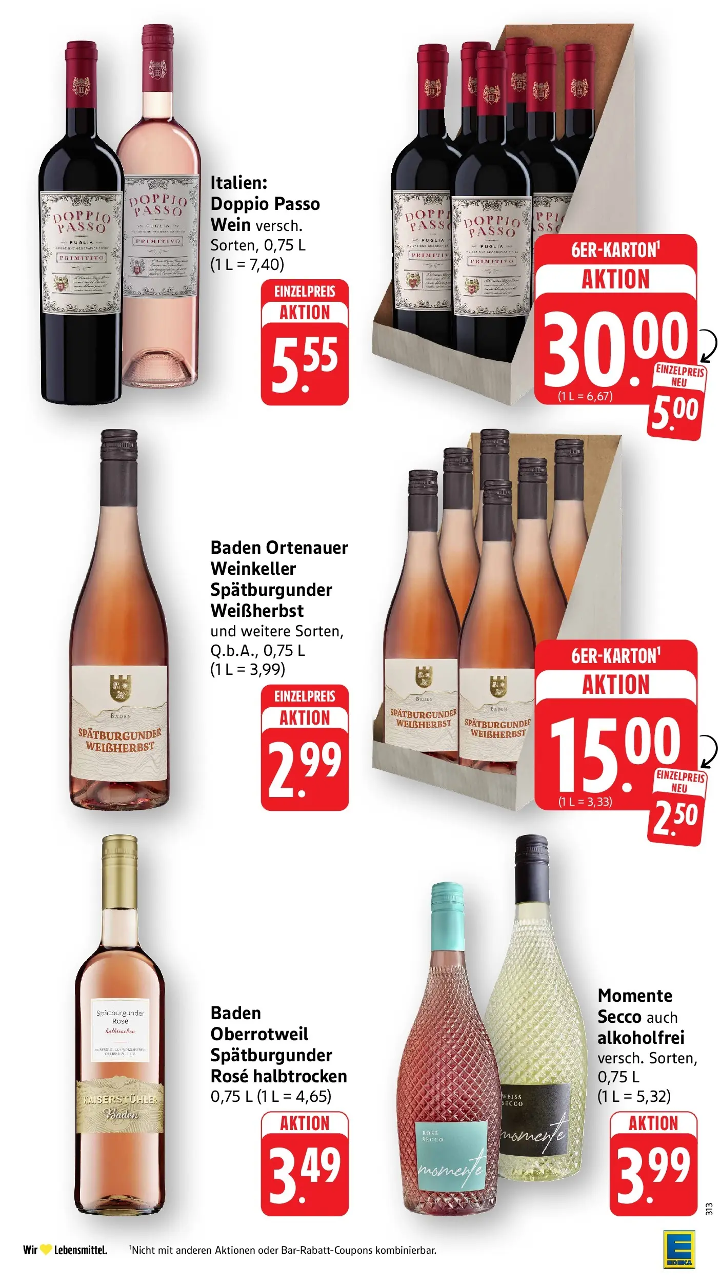 E center Prospekt Laufenburg	 (ab 04.05.2026) zum Blättern | Seite: 46 | Produkte: Doppio Passo, Wein