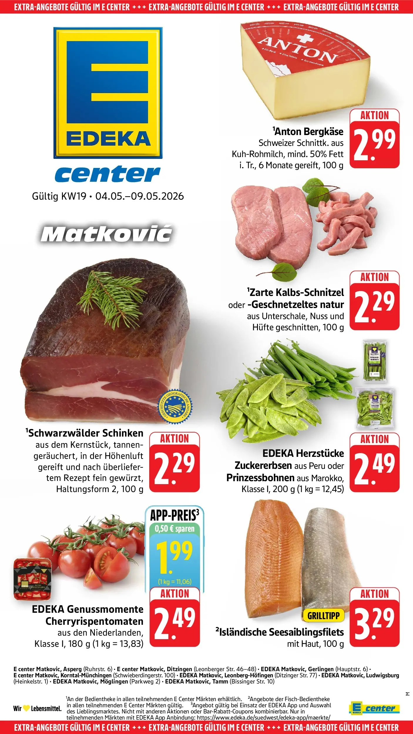 E center Prospekt Ditzingen	 (ab 04.05.2026) zum Blättern | Seite: 55 | Produkte: Schinken
